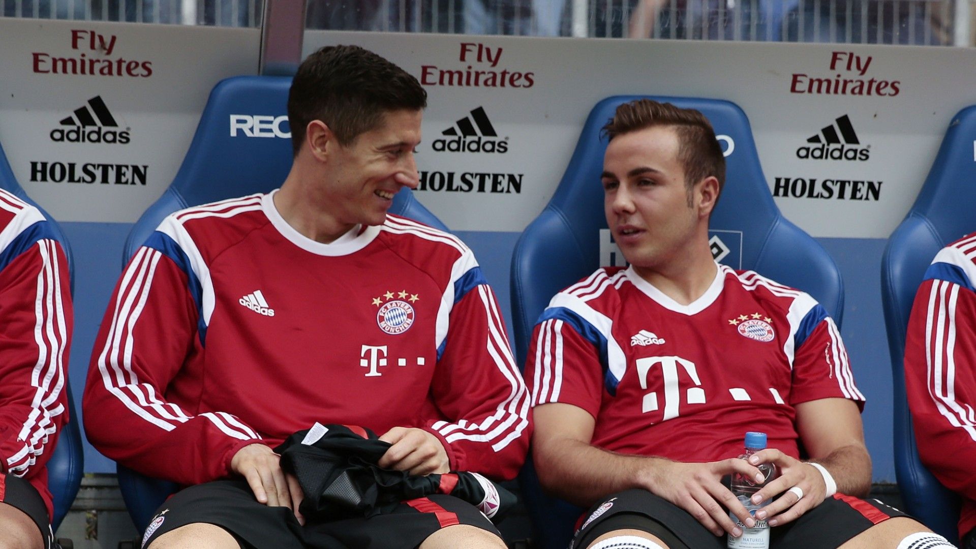 ROBERT LEWANDOWSKI MARIO GOTZE BAYERN MUNICH HAMBURGER SV BUNDESLIGA 092014