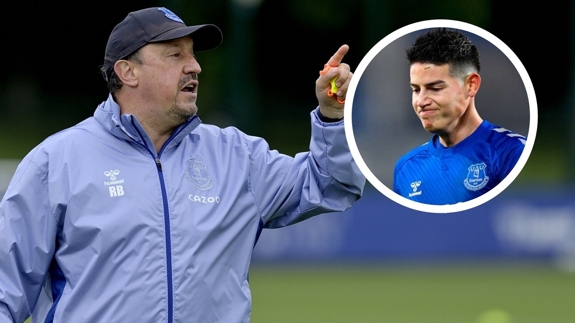 Rafa Benítez James Rodríguez Everton 2021