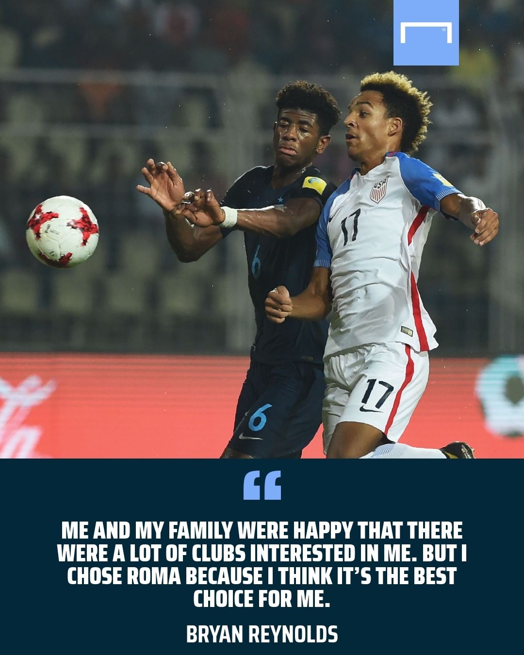 Bryan Reynolds Roma USMNT GFX