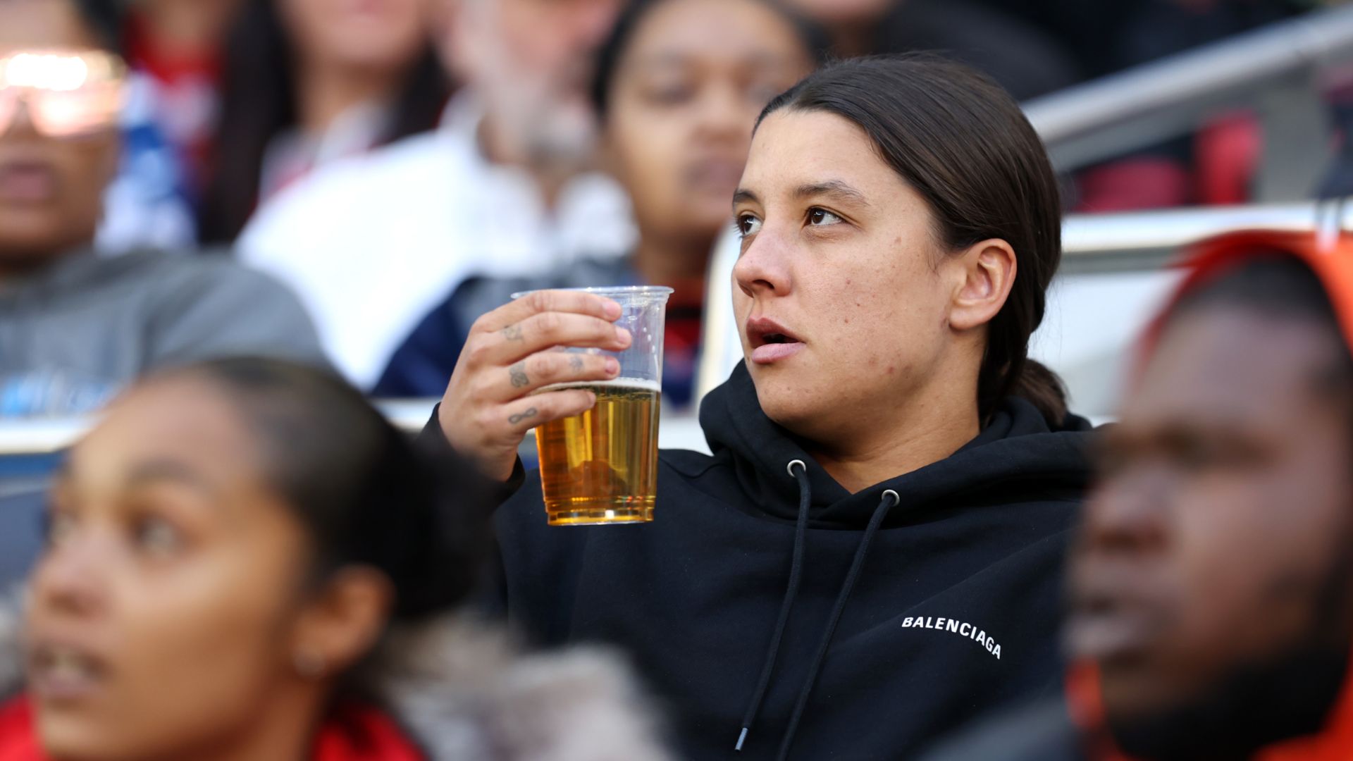 Sam Kerr beer NFL London