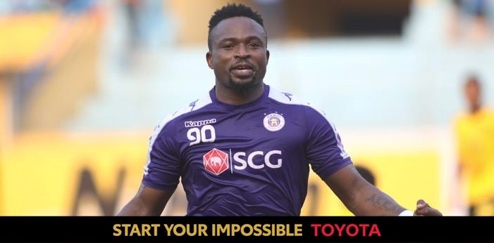 Ganiyu Oseni Ha Noi FC vs Tampines Rovers Group F AFC Cup 2019