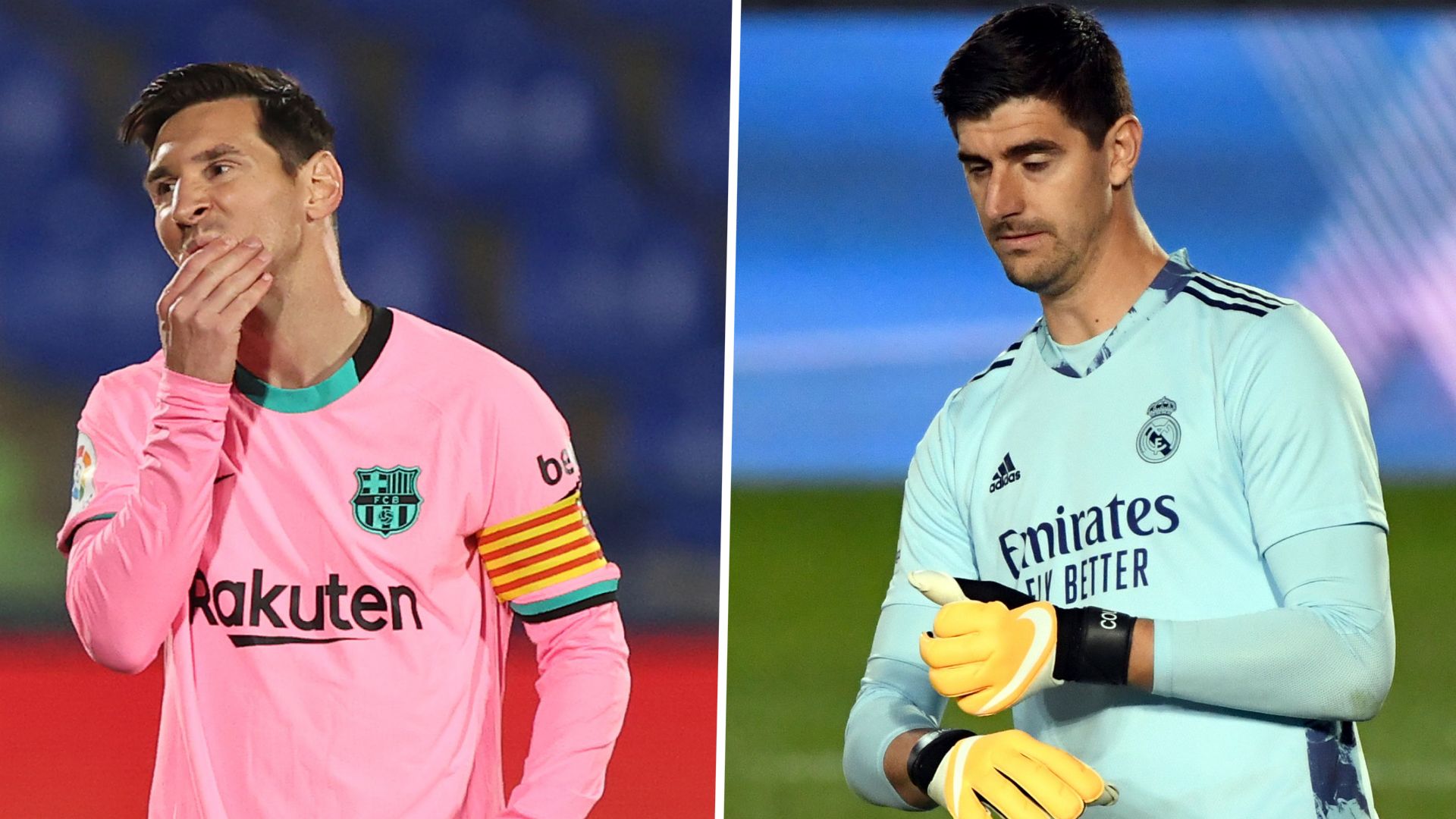 messi courtois barcelona real madrid