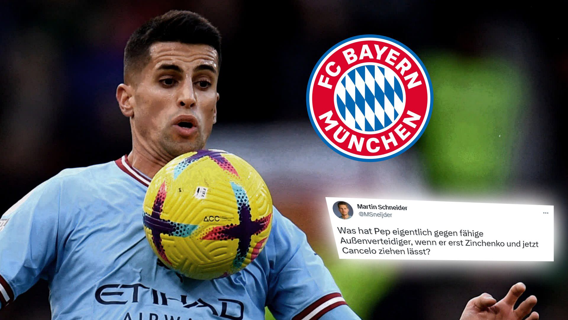 Netzreaktionen Cancelo Bayern Header