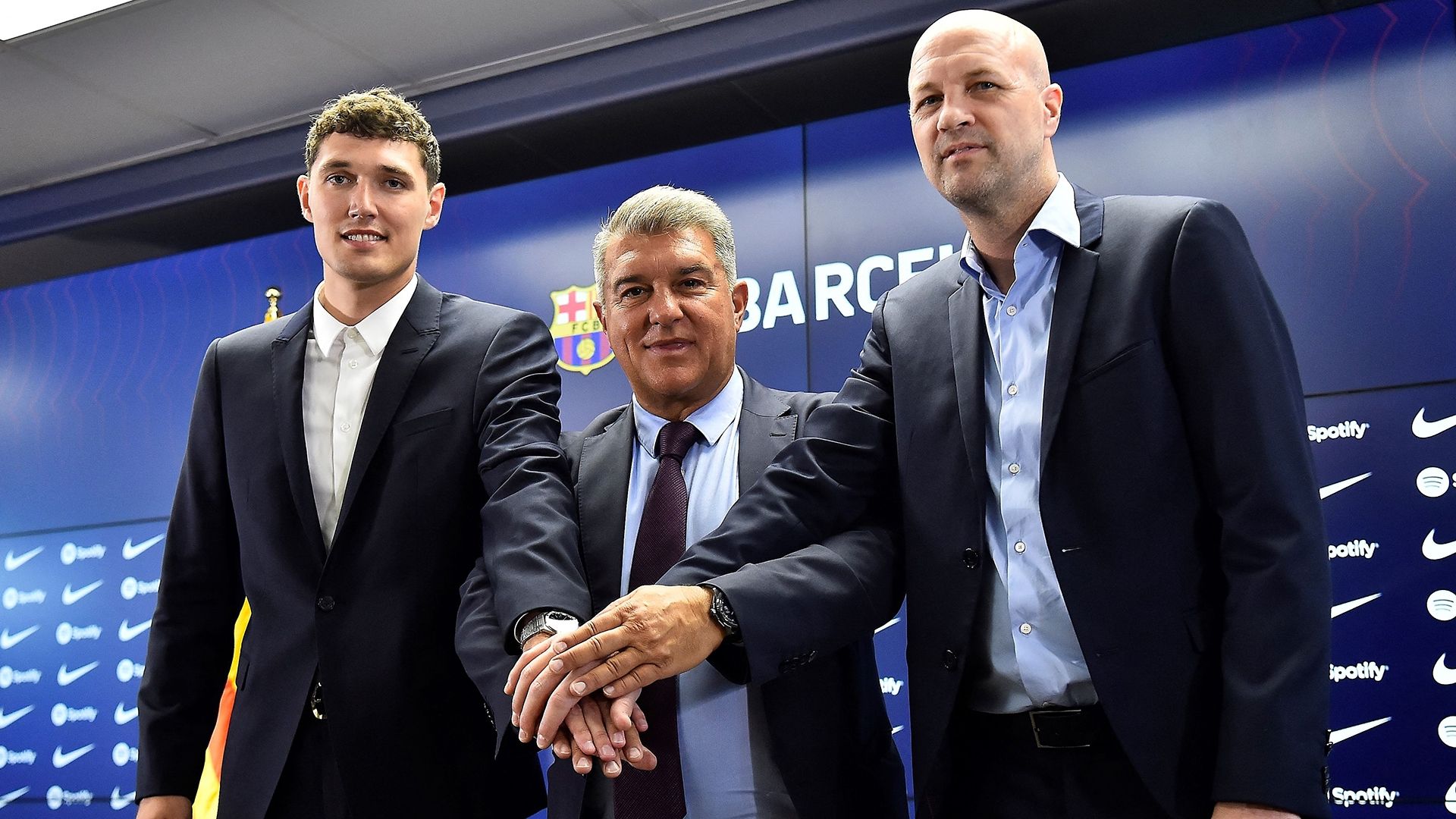 Andreas Christensen Joan Laporta Jordi Cruyff Barcelona