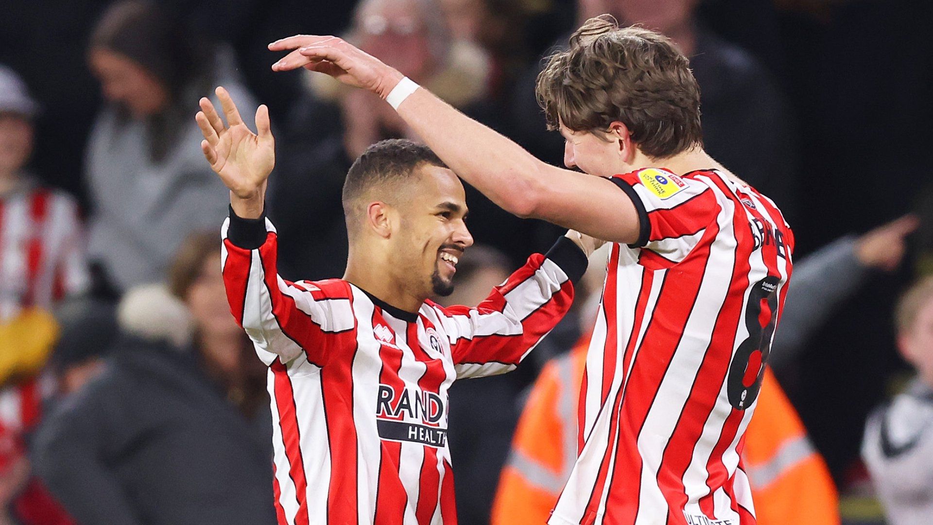 Sander Berge Sheffield United celebrate 2022-23