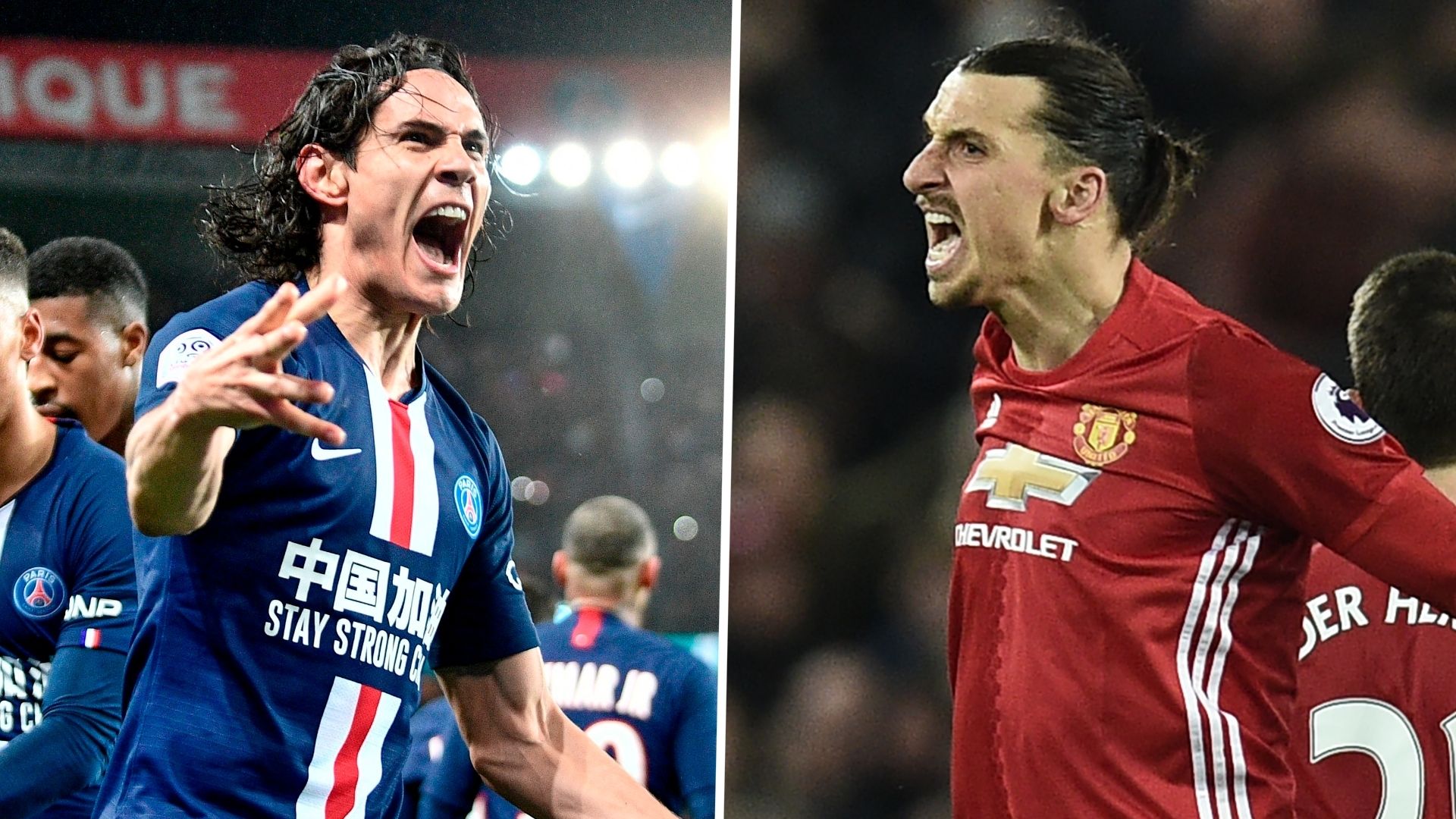 Edinson Cavani Zlatan Ibrahimovic