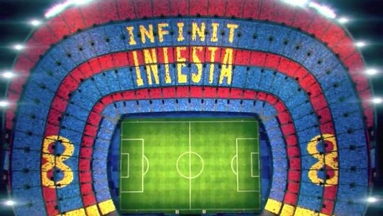 FC바르셀로나가 발표한 레알소시에다드전에서 펼쳐질 캄프누의 카드섹션 가상 이미지. 사진 출처=문도 데포르티보