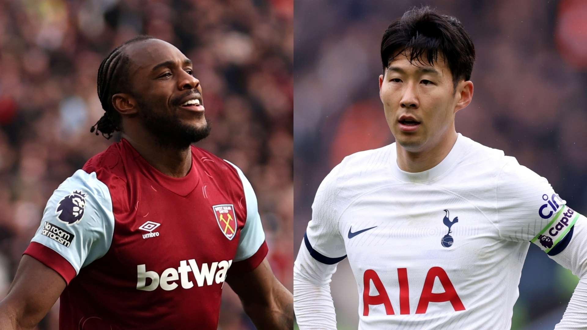 Michail Antonio West Ham Son Heung-min Tottenham