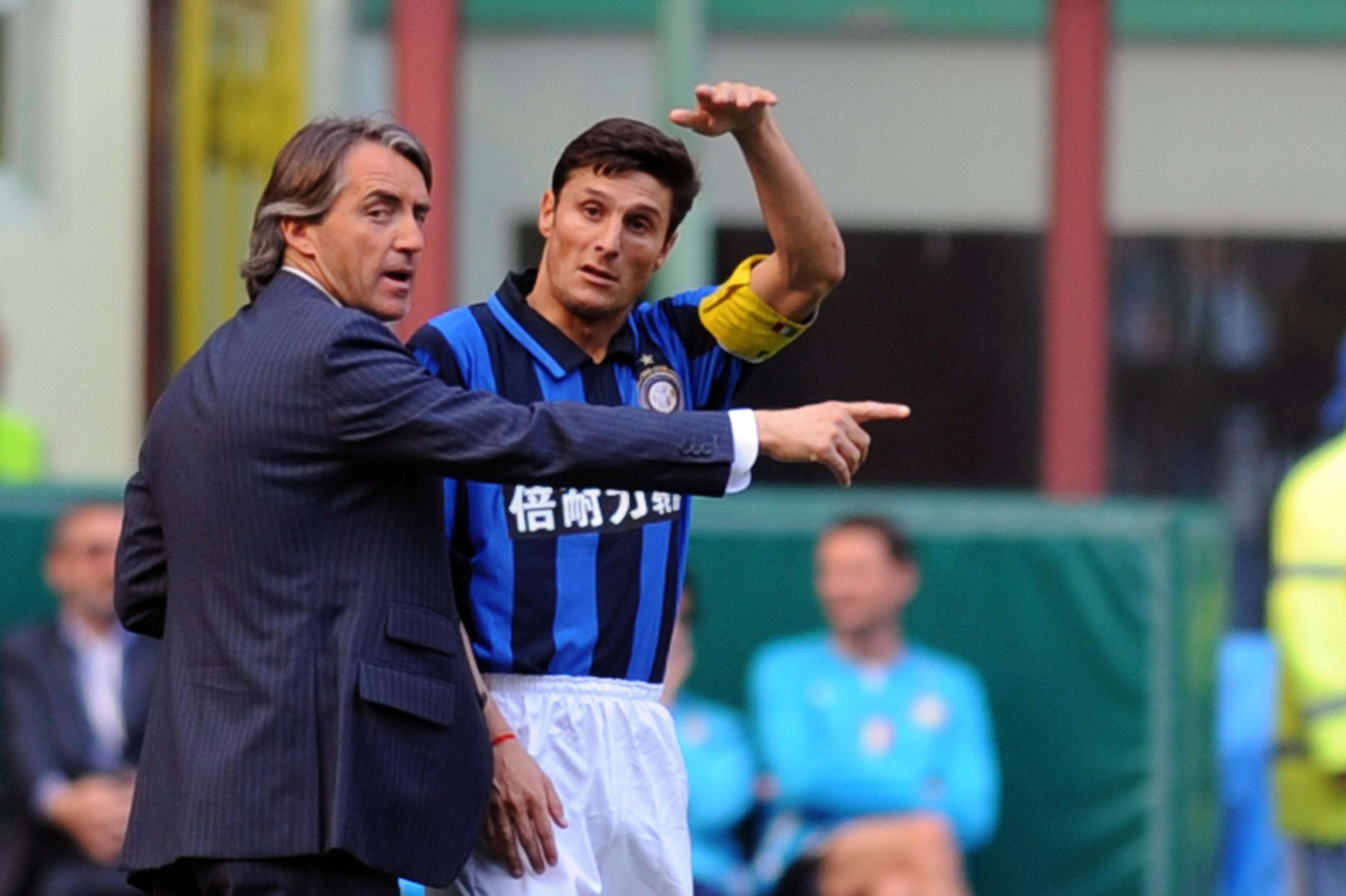 Roberto Mancini & Javier Zanetti - Inter Milan