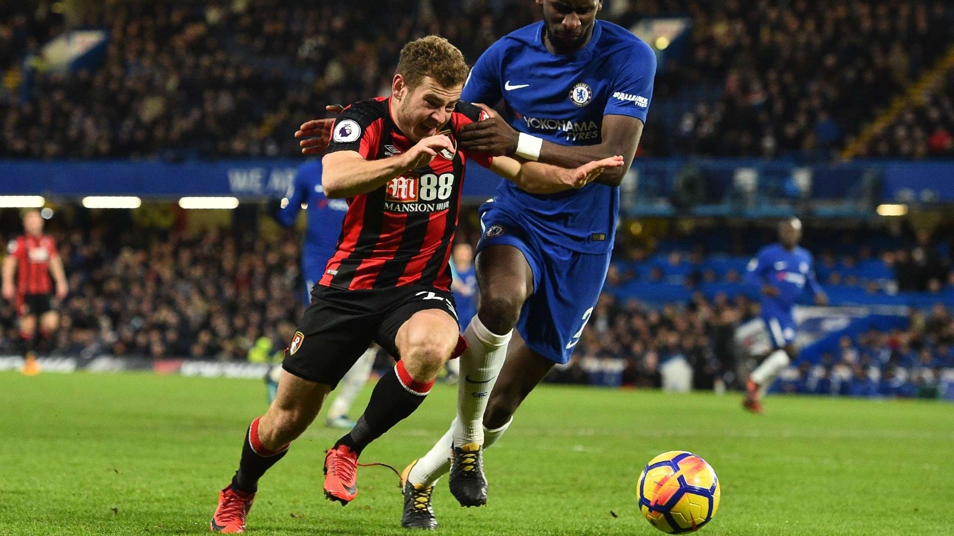 Ryan Fraser, Antonio Rudiger, Bournemouth, Chelsea