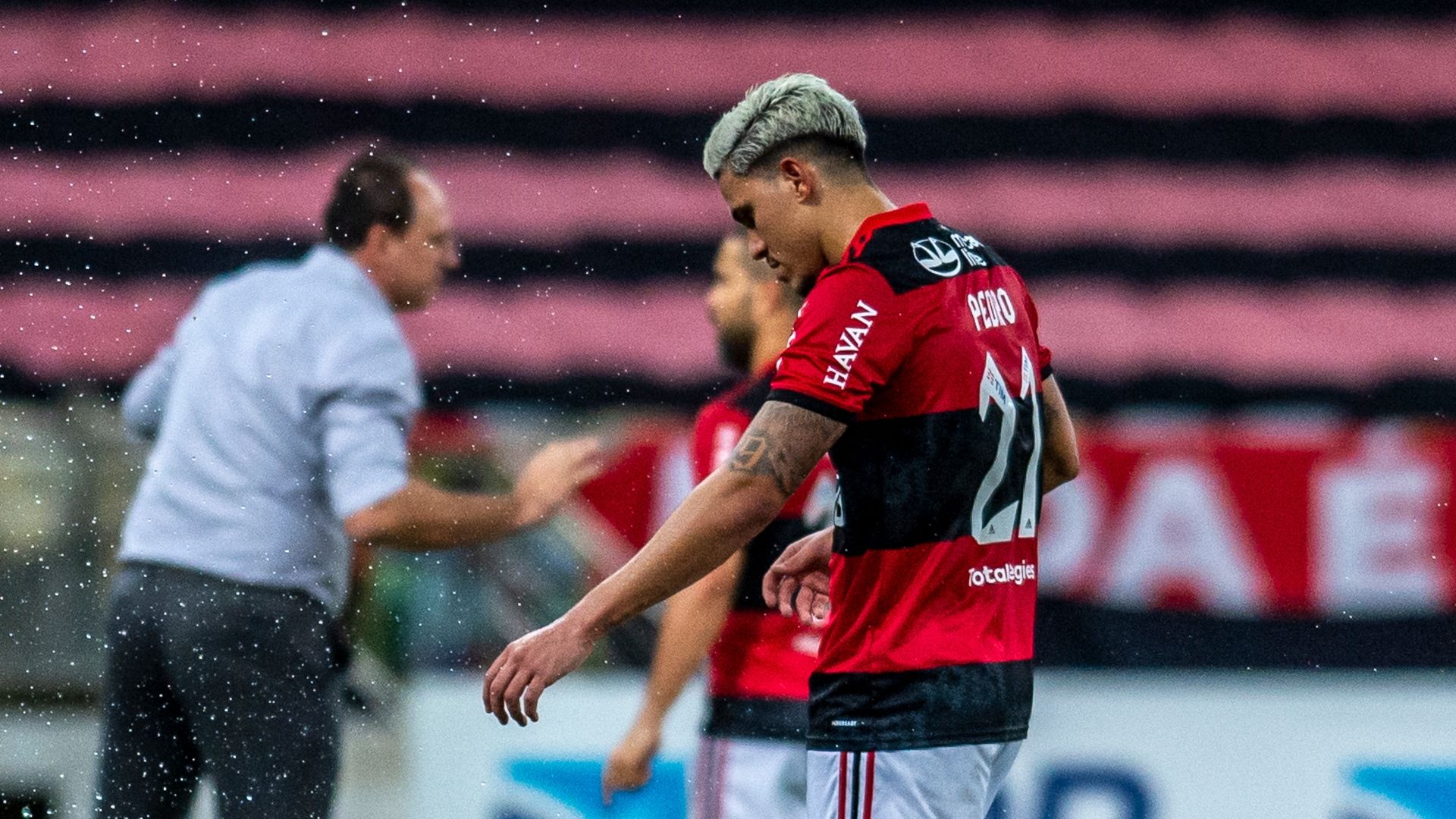Pedro substituído - Flamengo x Fortaleza Brasileirão 23062021
