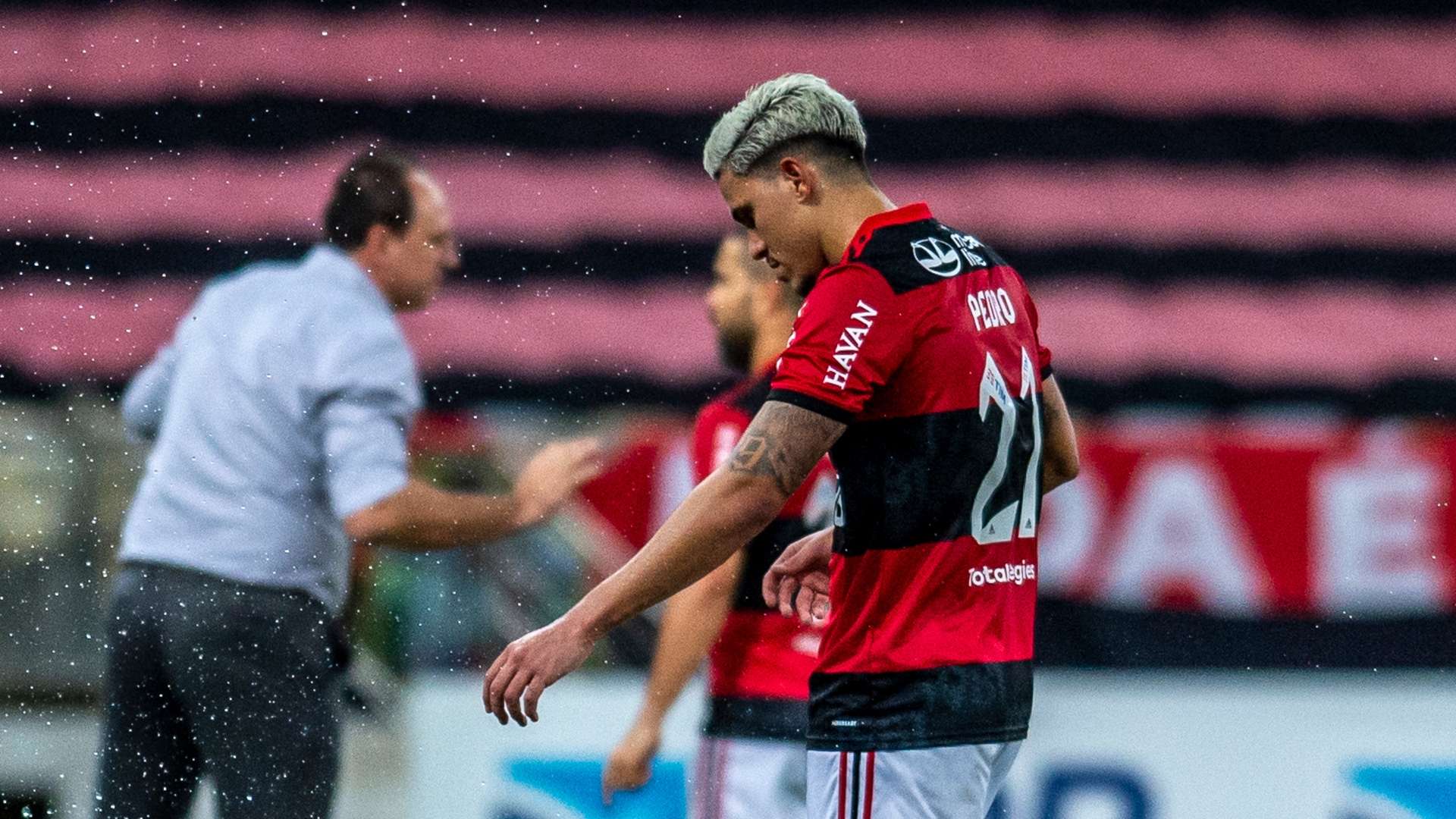 Pedro substituído - Flamengo x Fortaleza Brasileirão 23062021
