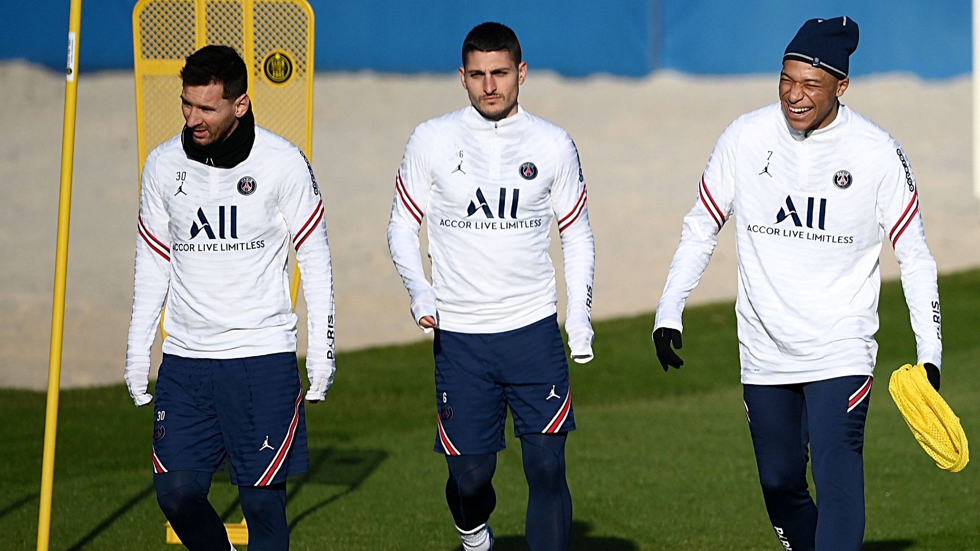 Lionel Messi, Kylian Mbappe, Marco Verratti - PSG