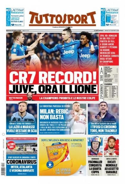 22 February Tuttosport