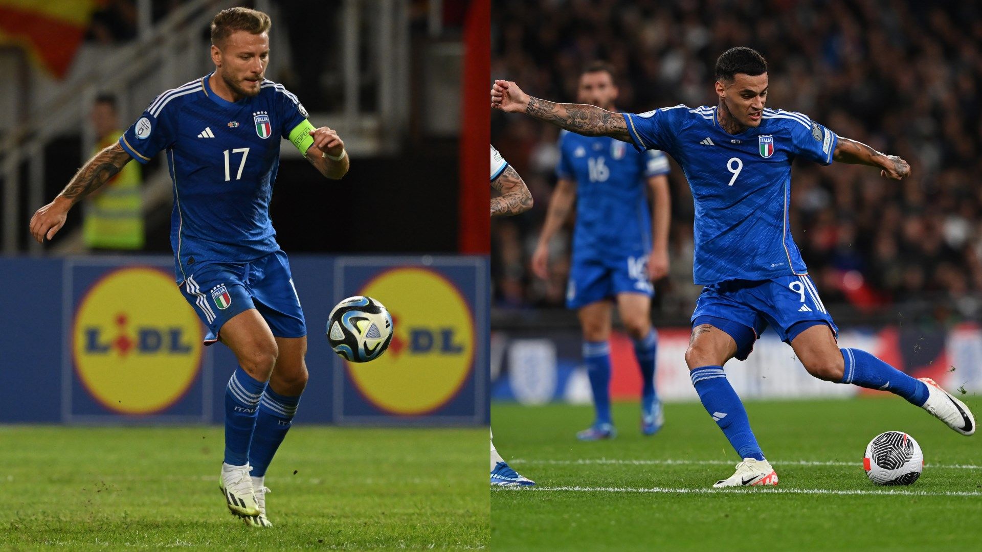MIX Ciro Immobile Gianluca Scamacca Italy