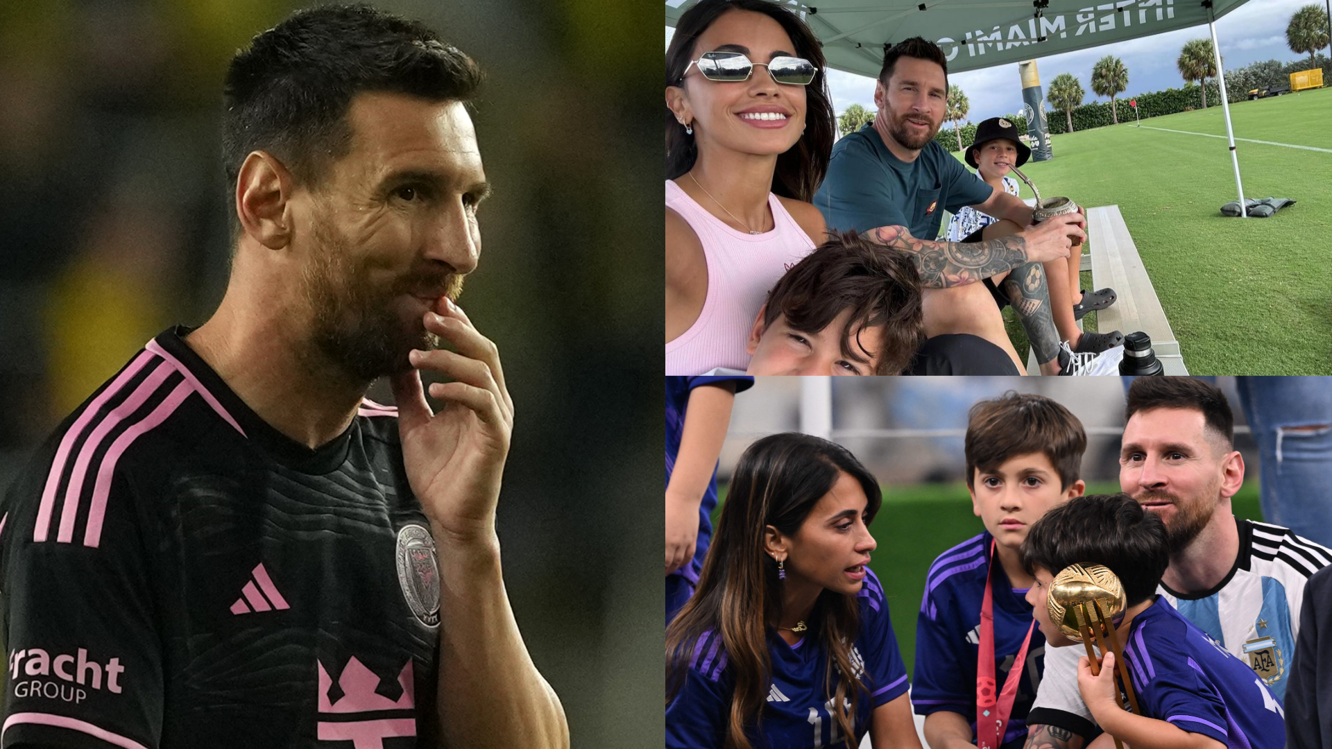 Sambil Ngeteh, Lionel Messi Bersama Istri Tonton Aksi Sang Putra Beraksi Untuk Inter Miami U-13