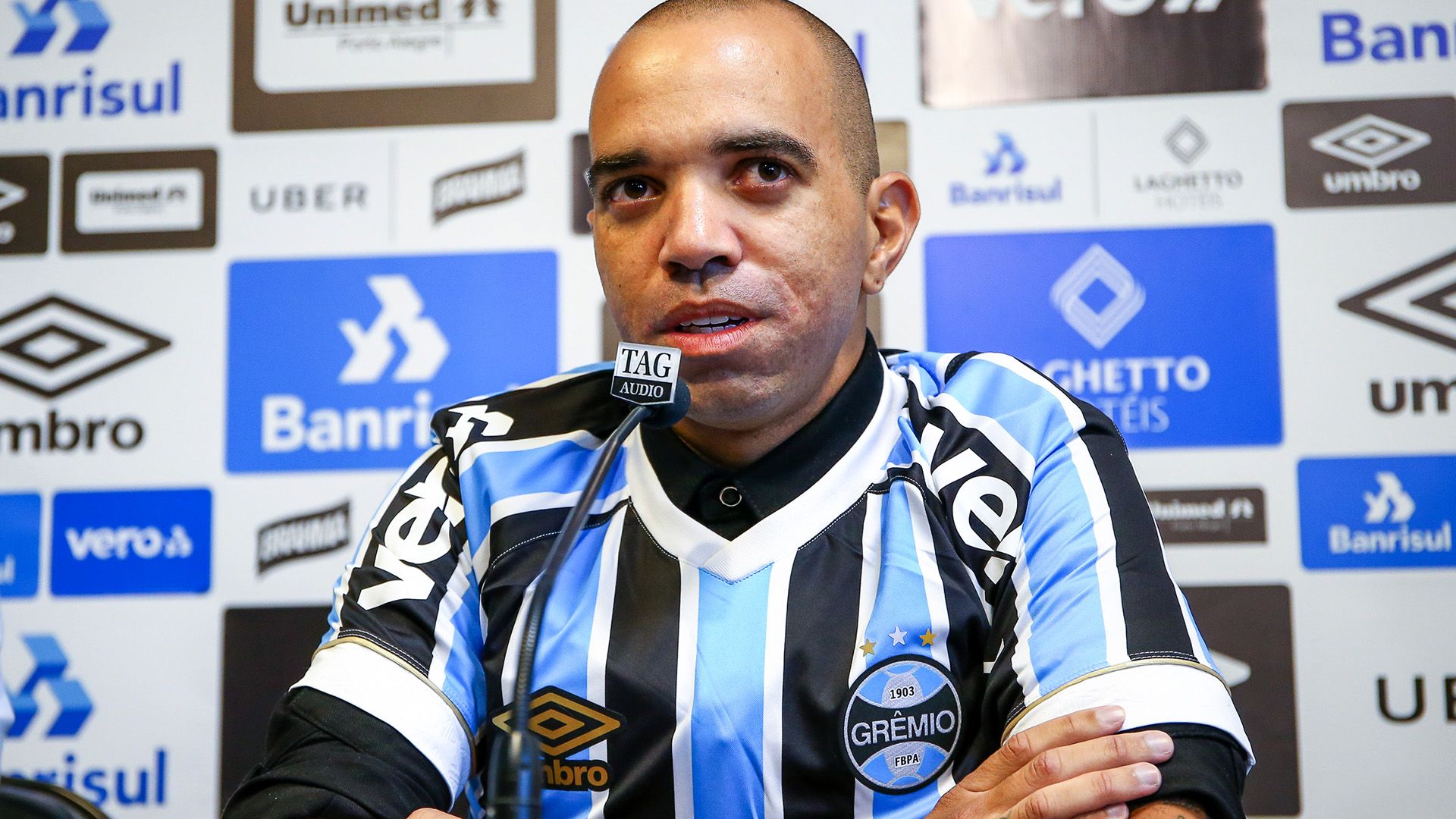 Diego Tardelli apresentação Grêmio 13022019