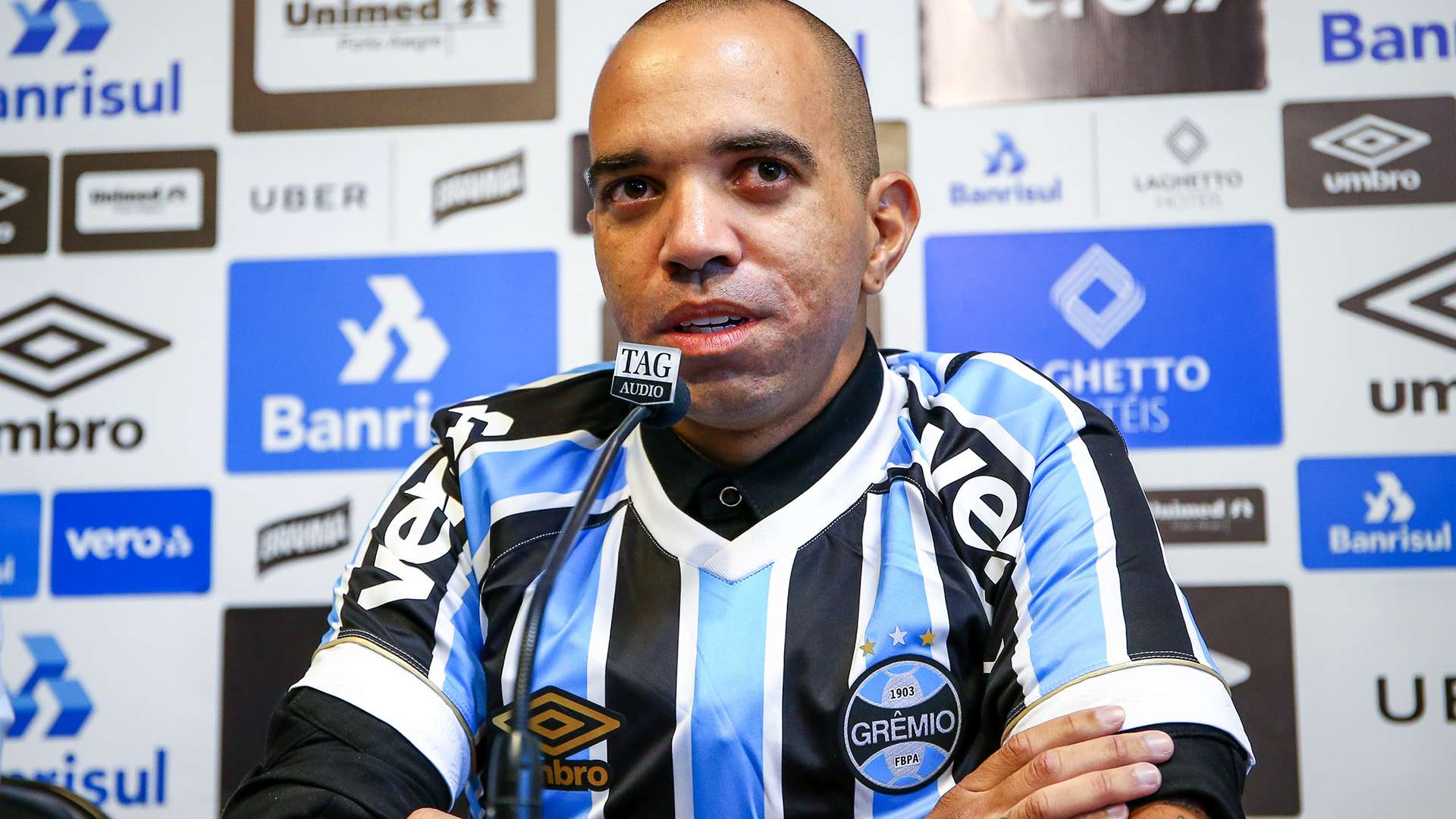 Diego Tardelli apresentação Grêmio 13022019