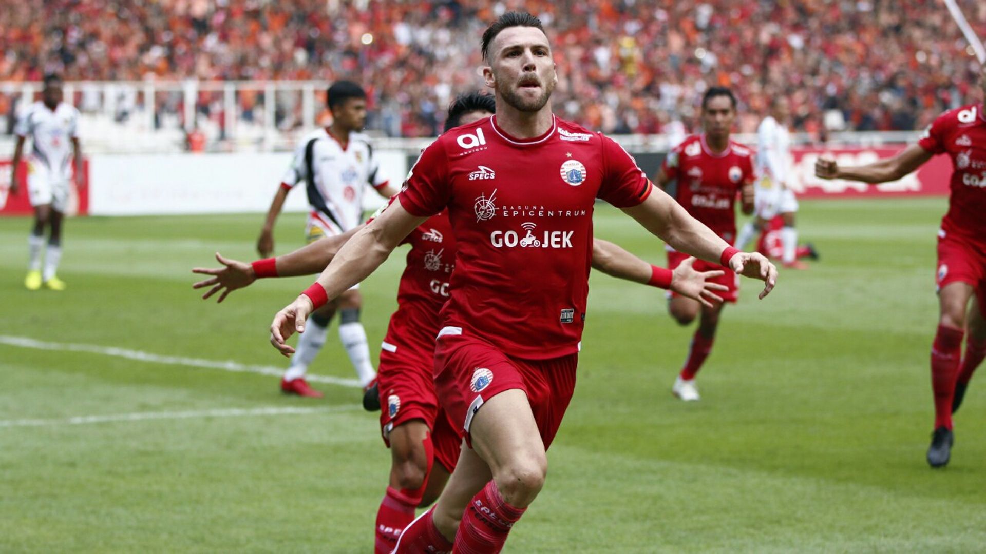 Selebrasi Marko Simic Persija Mitra Kukar Liga 1
