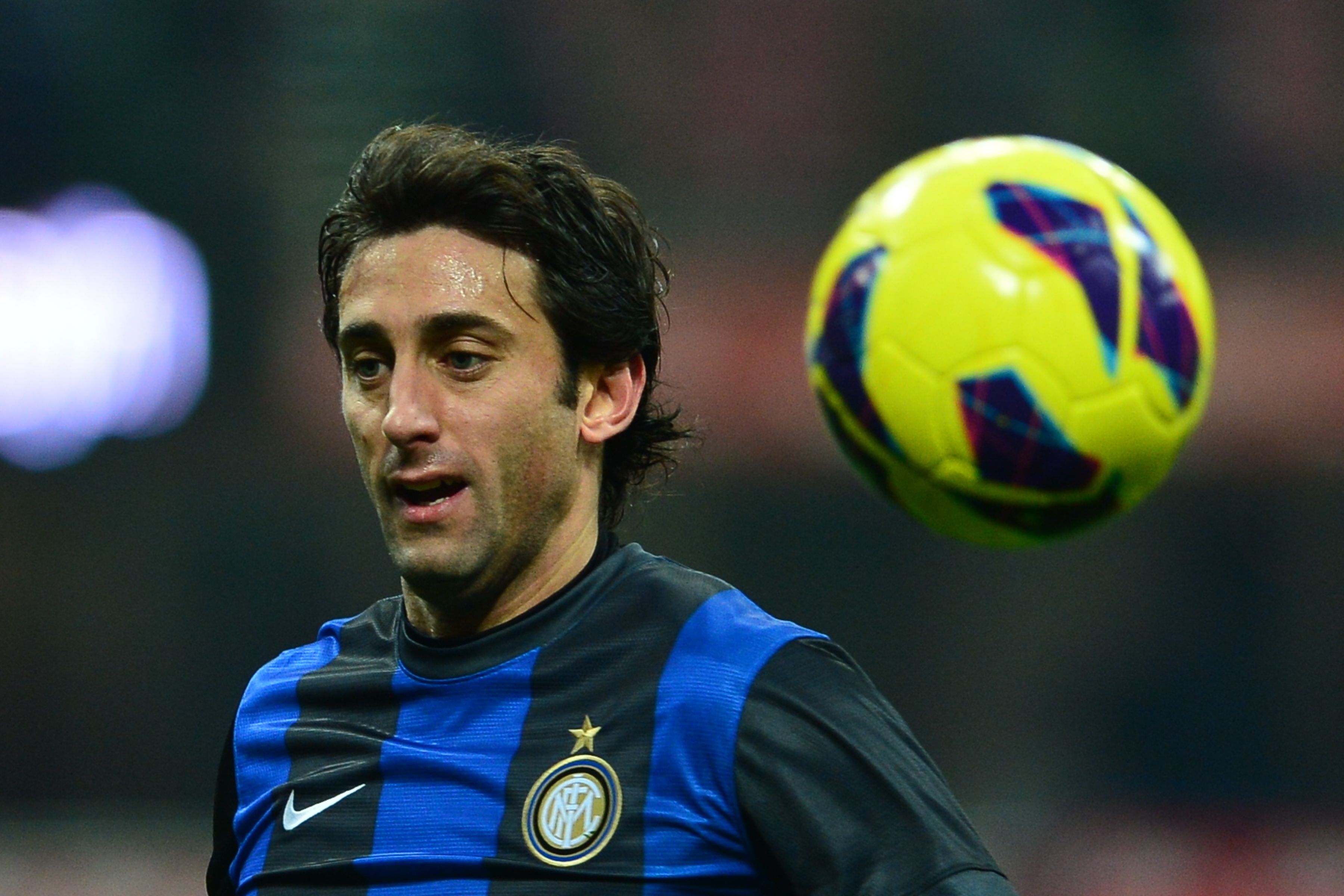 Inter striker Diego Milito