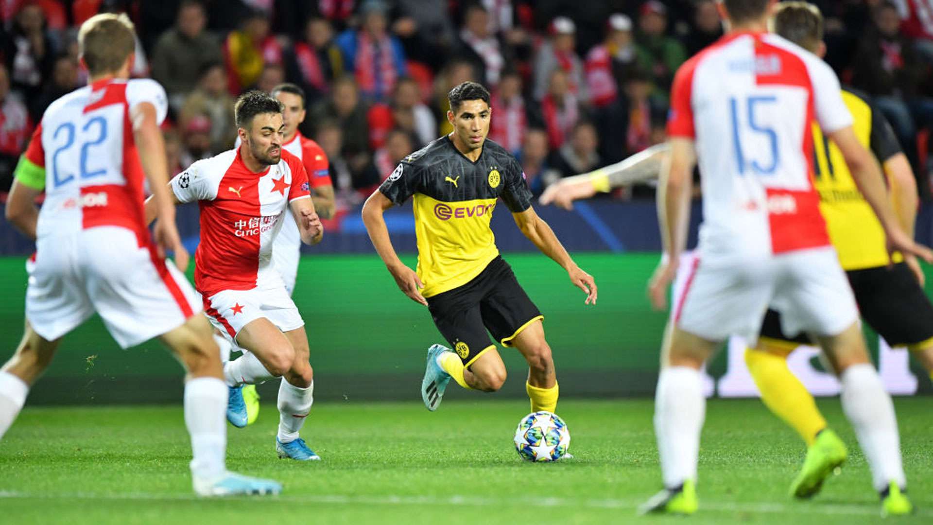 Achraf Hakimi Borussia Dortmund BVB Slavia Prag Champions League 02102019