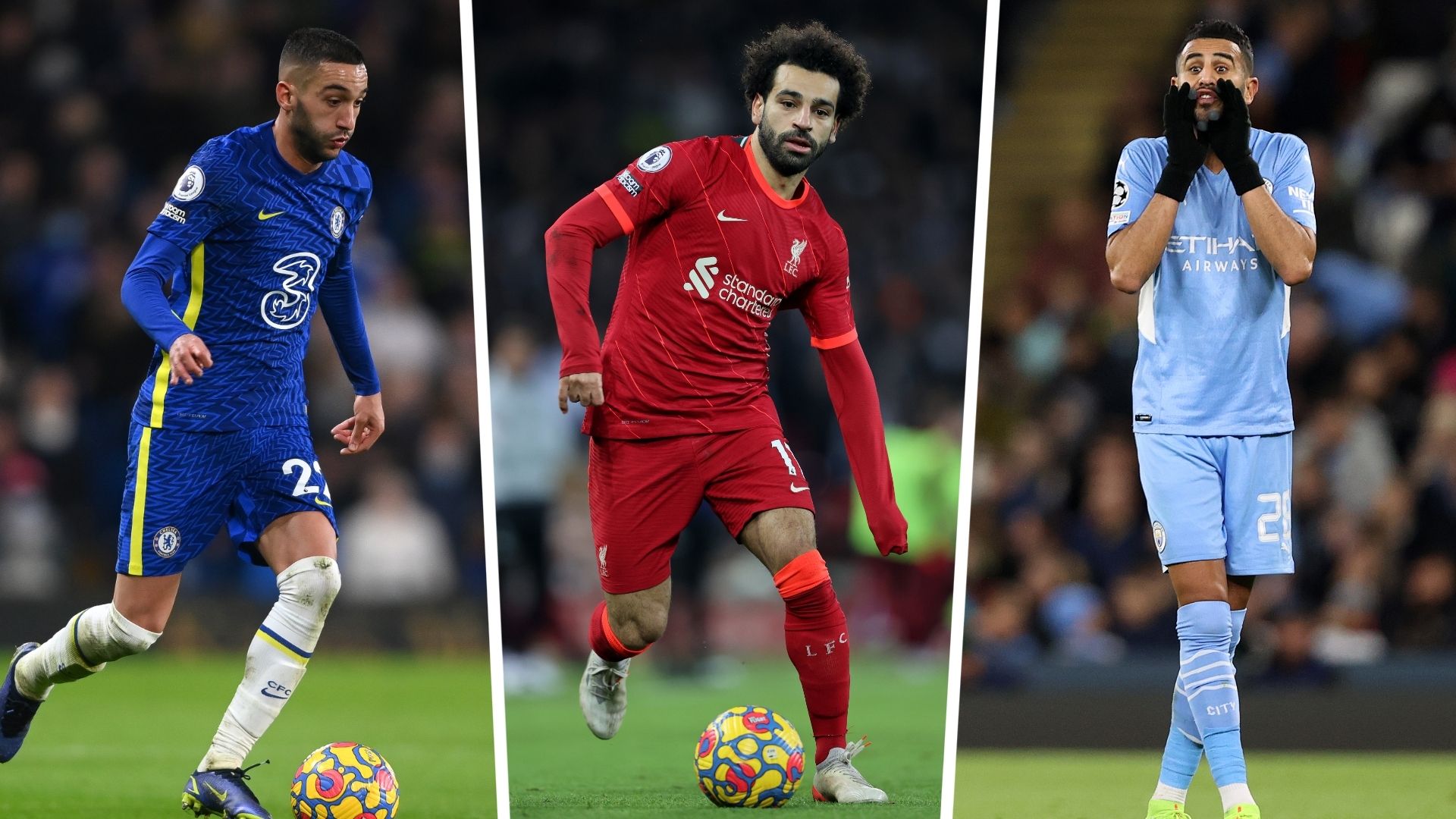 Hakim Ziyech - Mohamed Salah - Riyad Mahrez