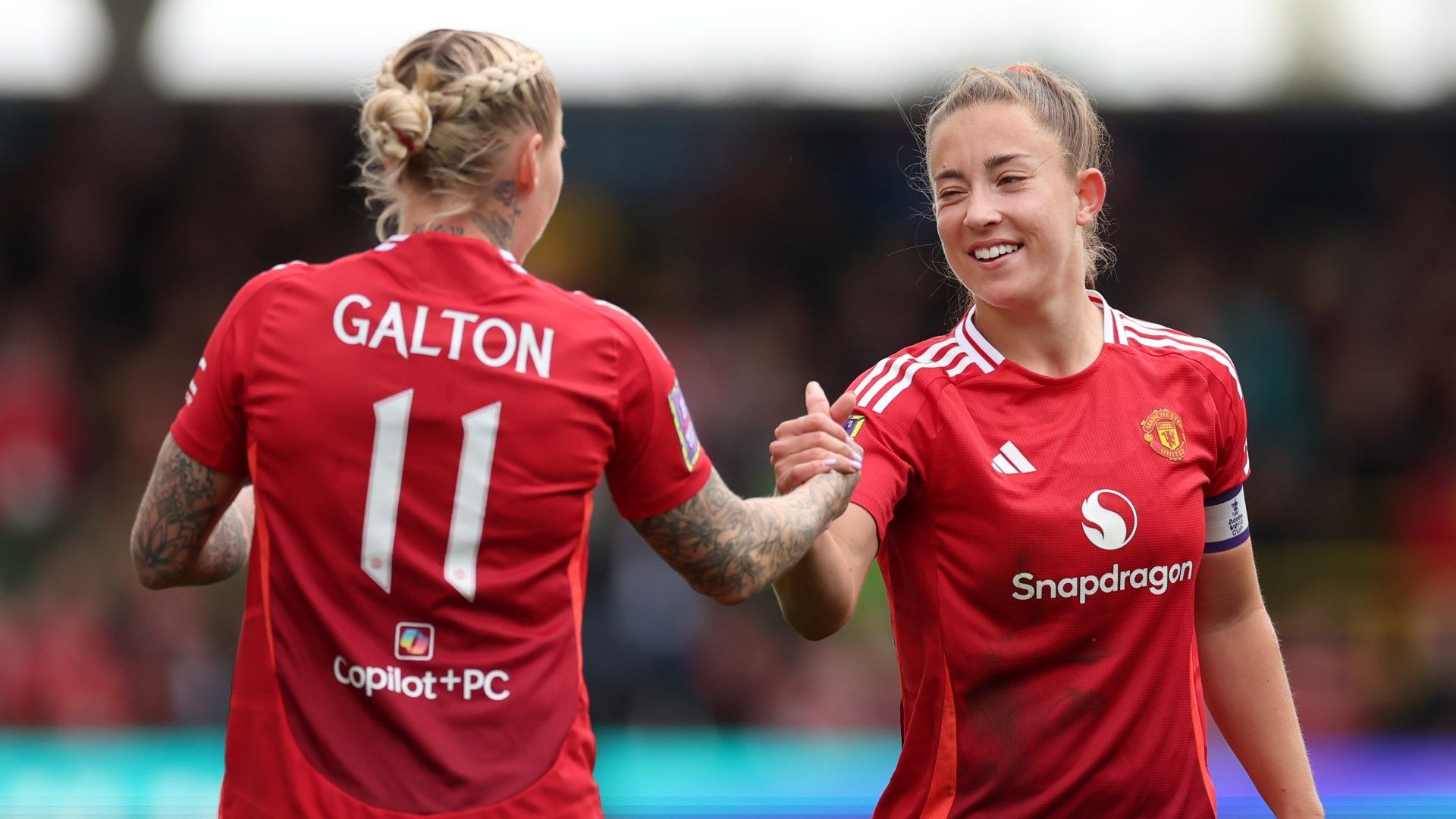 Leah Galton Maya Le Tissier Man Utd Women 2024-25