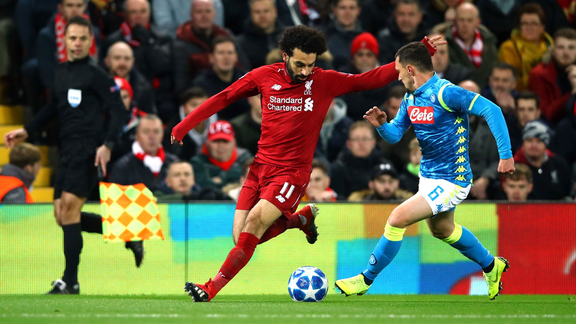 Mohamed Salah Liverpool Napoli Champions League 11122018