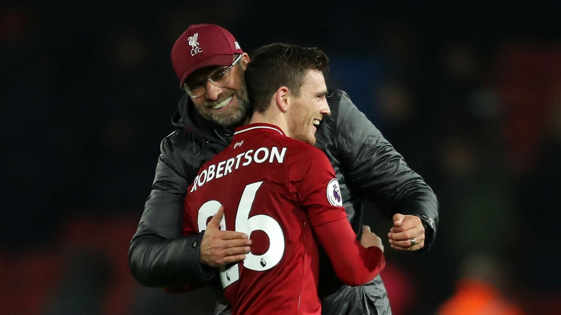Jurgen Klopp and Andrew Robertson