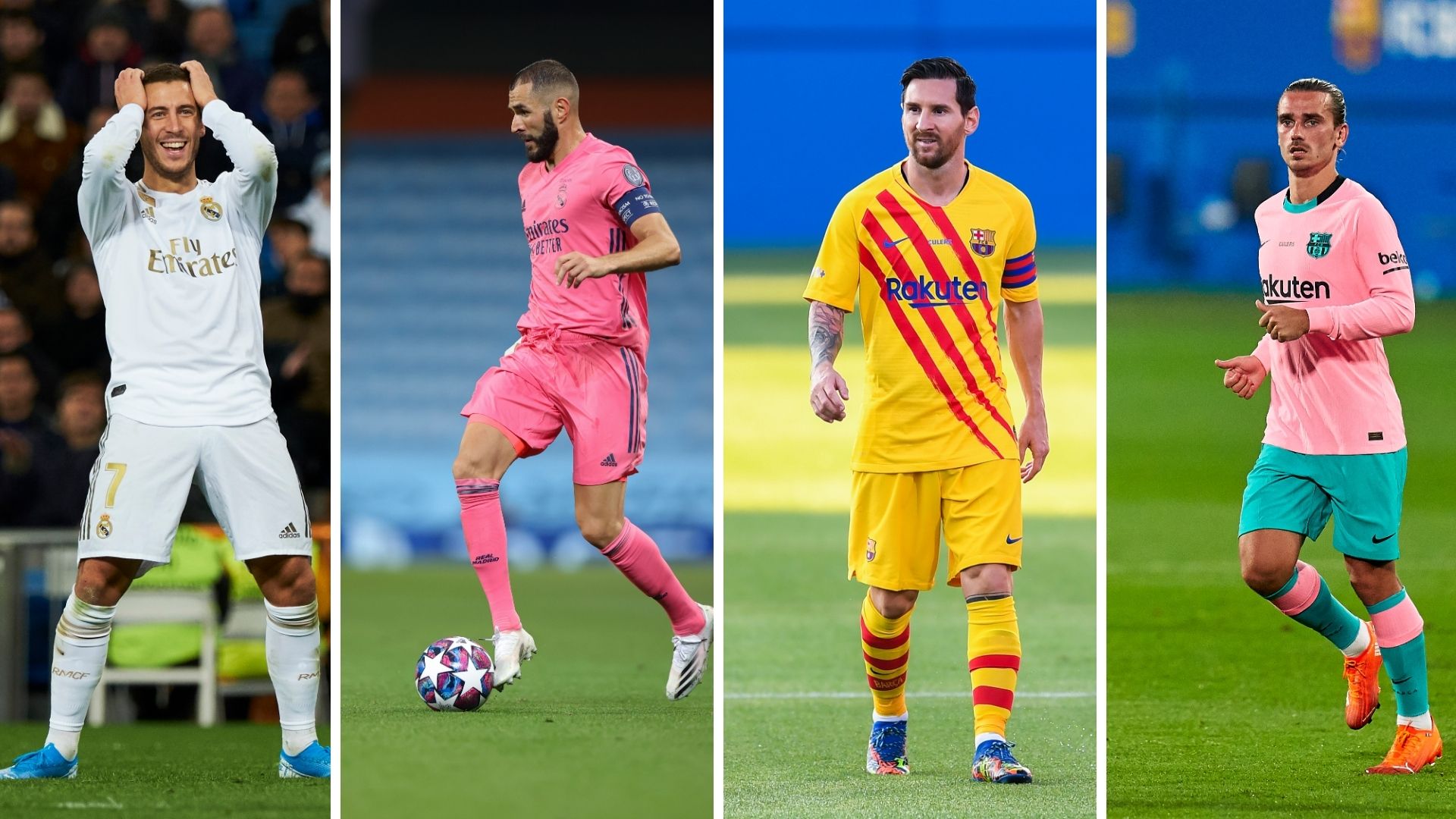 Benzema hazard messi griezmann