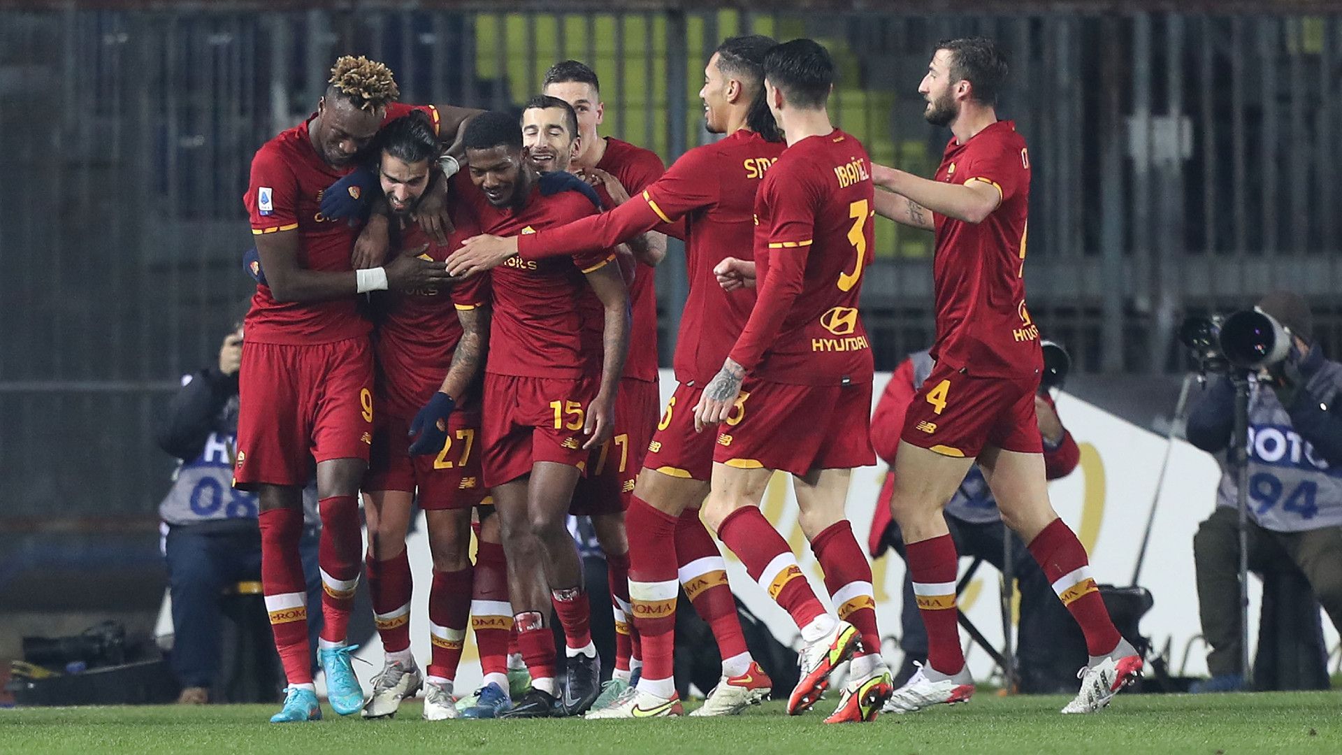 Celebrate Empoli Roma Serie A 23012022