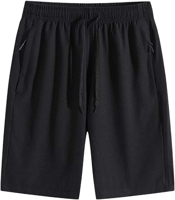 شورت رياضي للرجال بجيوب بسحاب