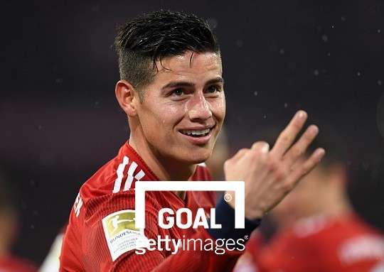 바이에른 뮌헨 미드필더 하메스 로드리게스. 사진=게티이미지