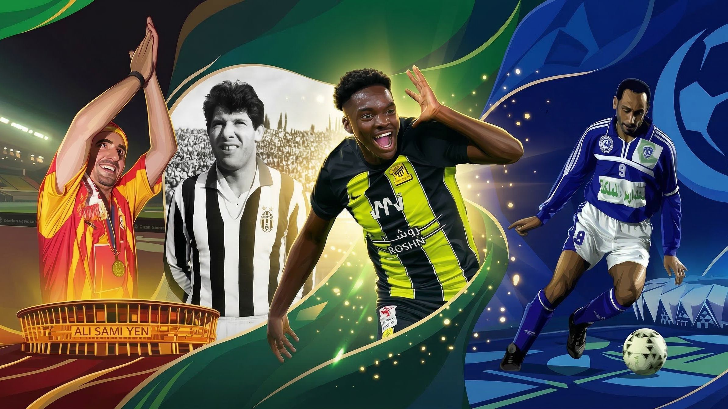 Talal Haji Sami Aljaber Omar Sivori Gheorghe Hagi (Goal Only)