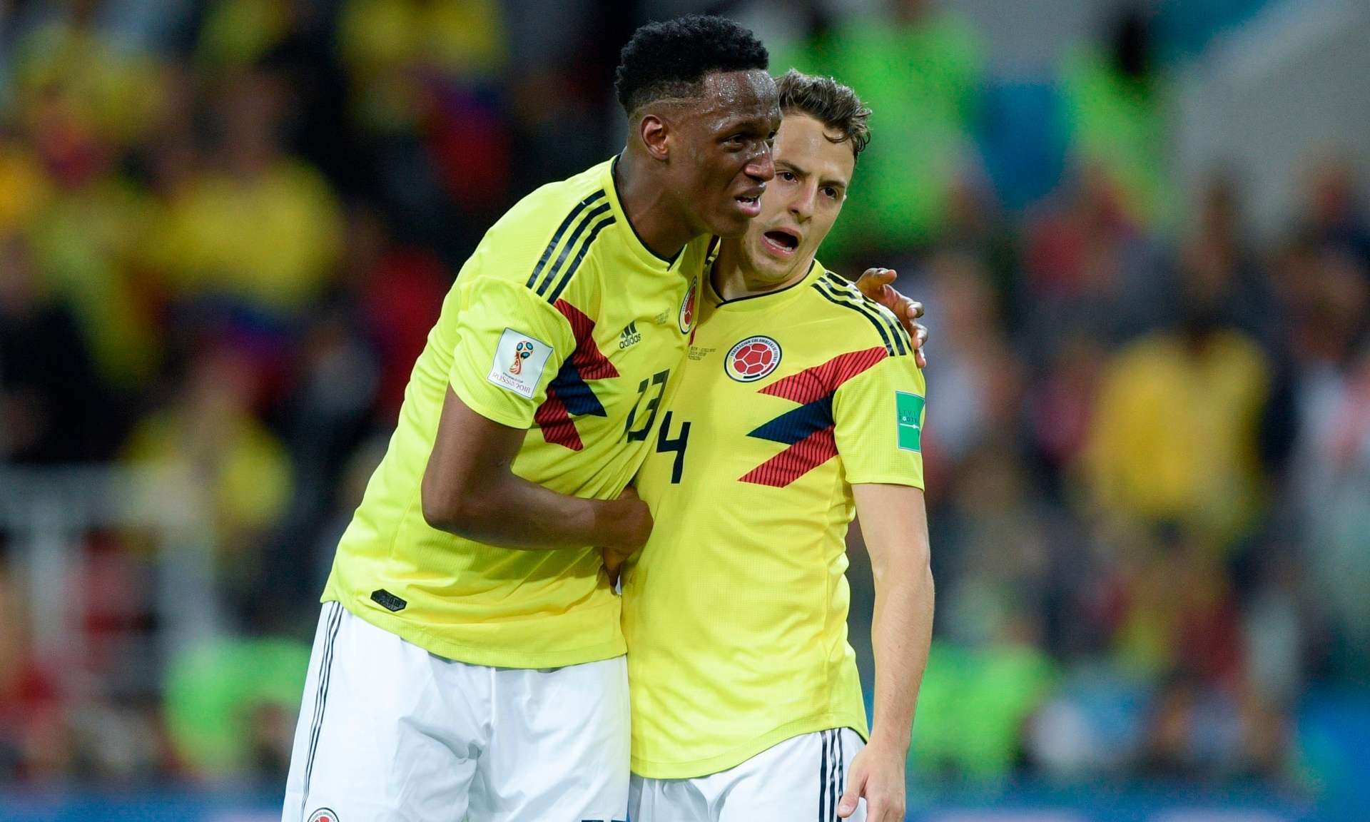 Yerry Mina & Santiago Arias Colombia Rusia 2018