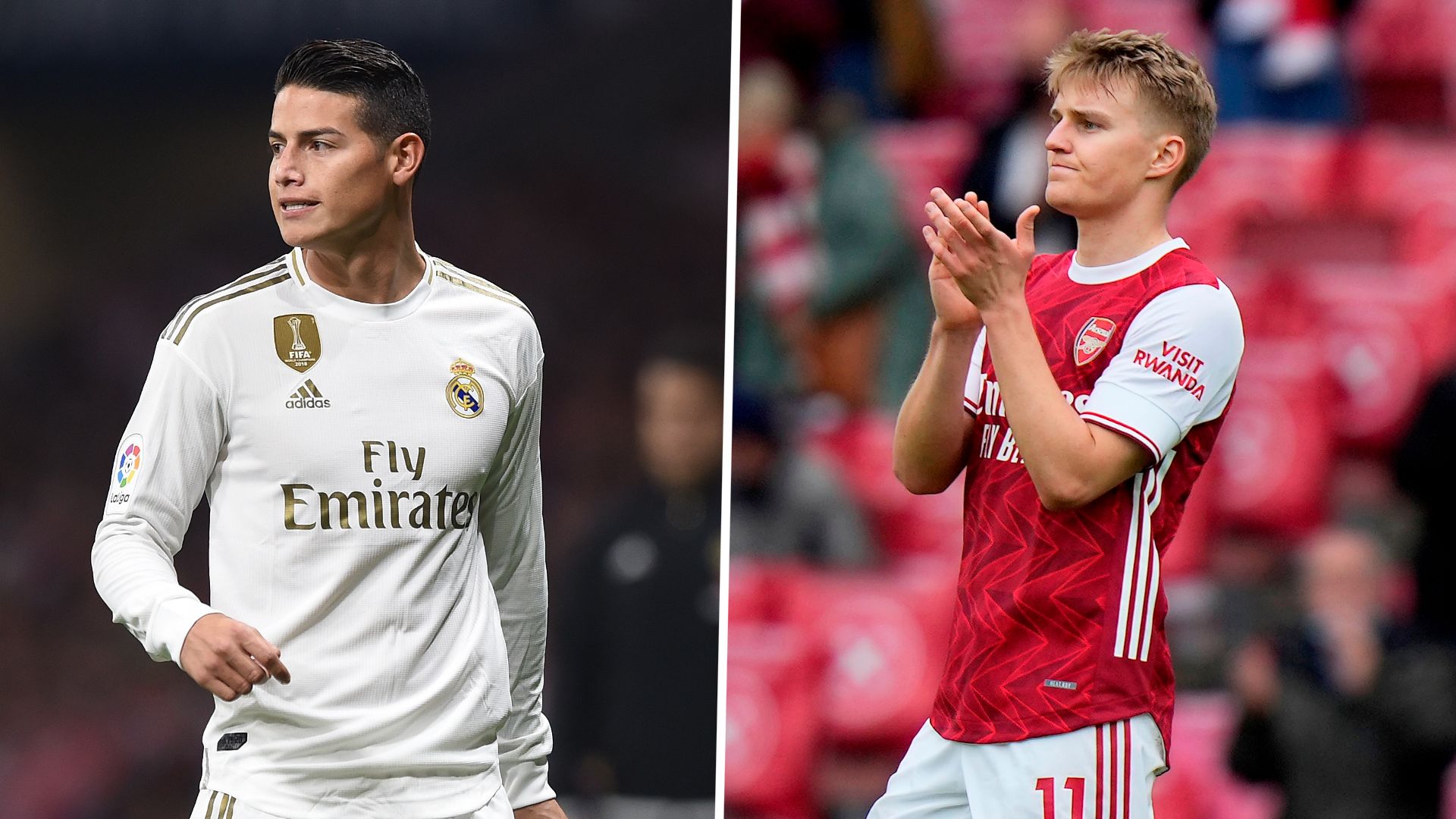 James Rodriguez Martin Odegaard