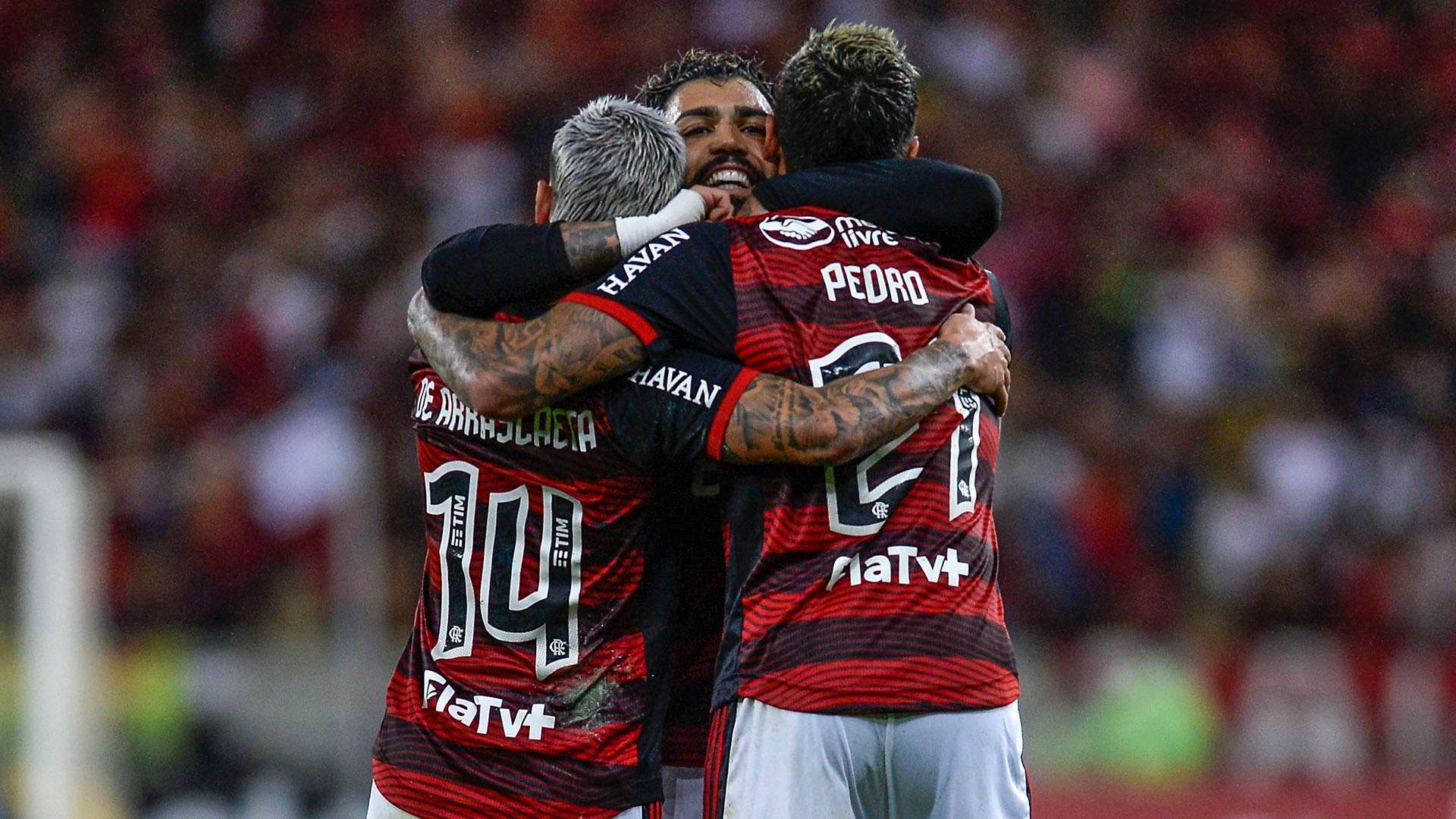 Pedro, Gabigol, Arrascaeta, Flamengo x Atlético-MG, Copa do Brasil, 13072022