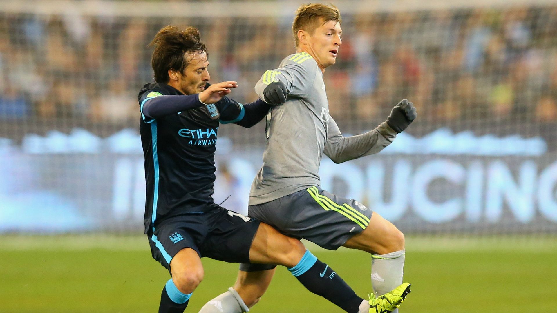 DAVID SILVA TONI KROOS REAL MADRID MANCHESTER CITY FRIENDLY MELBOURNE 07242015