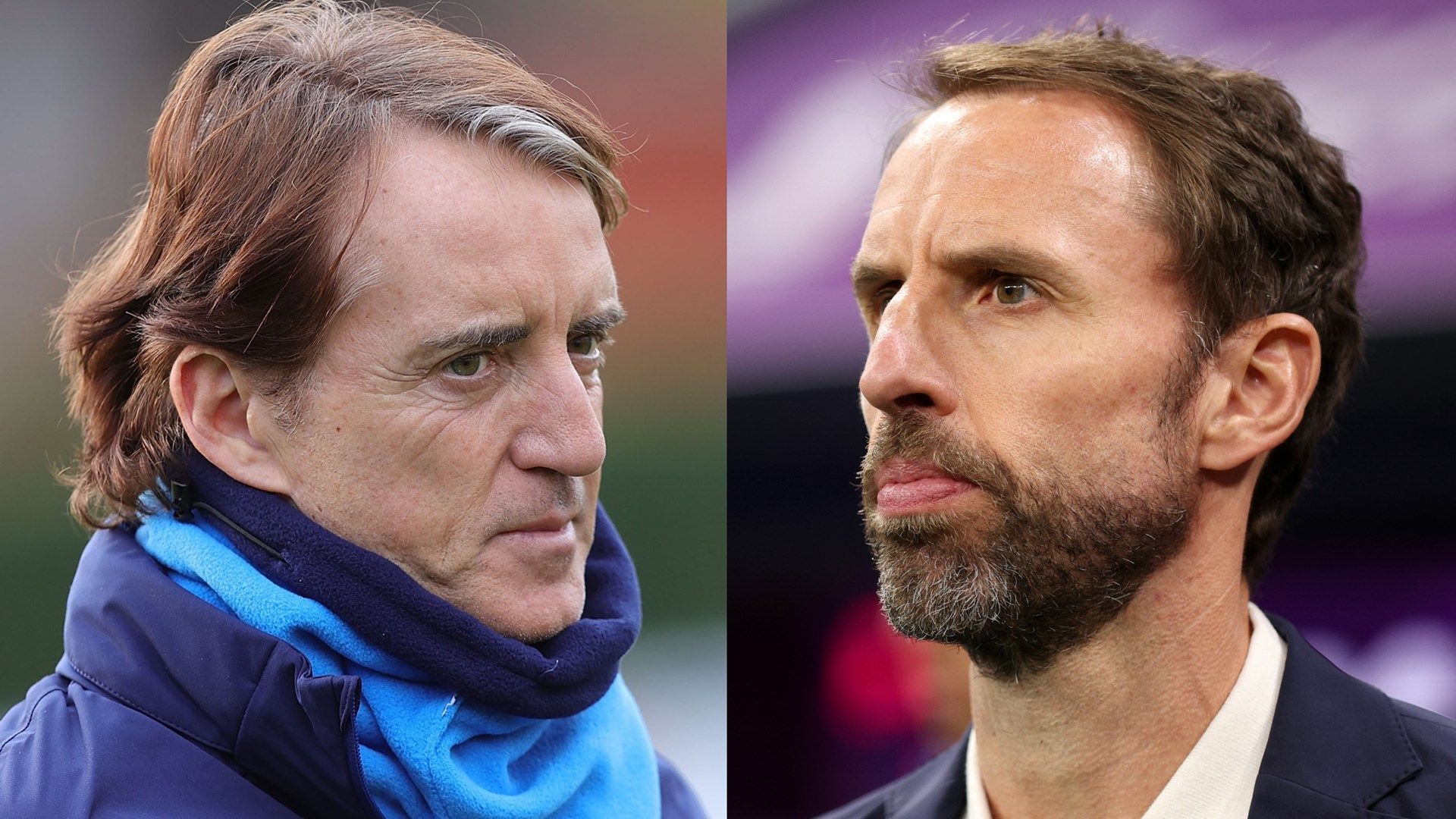 Roberto Mancini Gareth Southgate Italy England