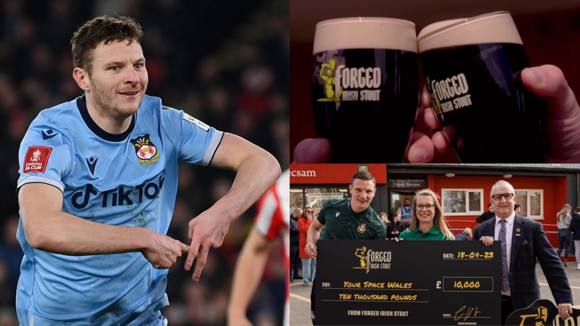 Paul Mullin Wrexham Conor McGregor charity split