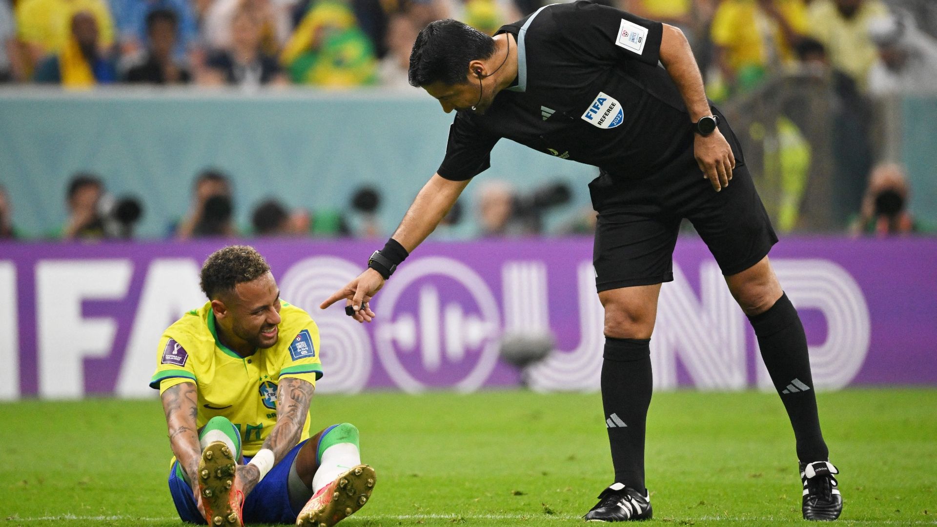 Neymar injury Brazil Serbia World Cup 2022