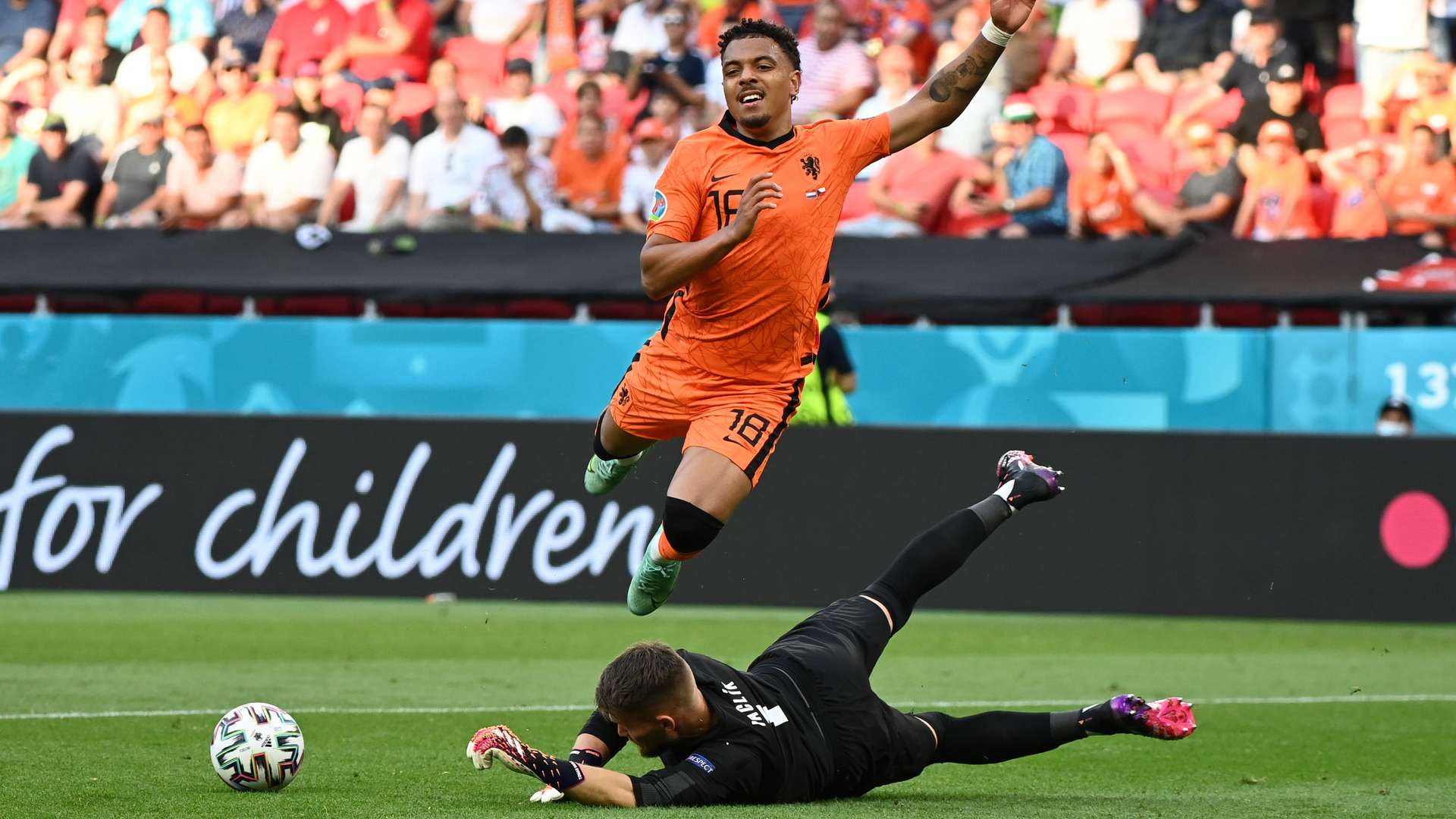 Donyell Malen Tomas Vaclik Netherlands Czech Republic Euro 2020