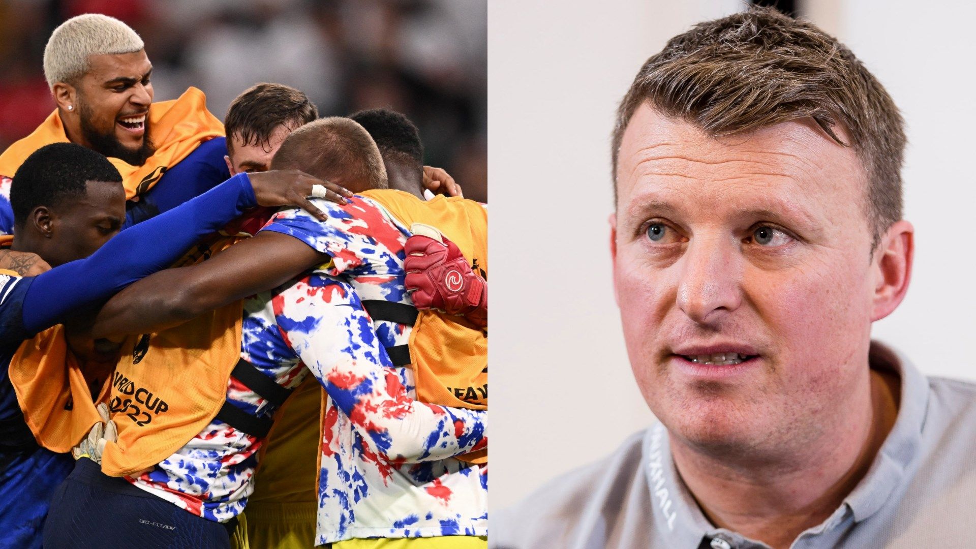 USMNT celebrate Matt Crocker sporting director GFX