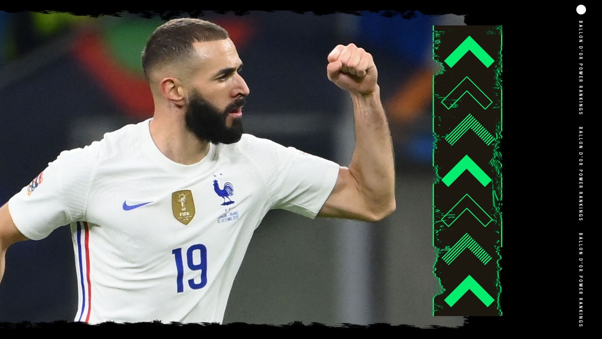 Karim Benzema Ballon d'Or Rankings GFX