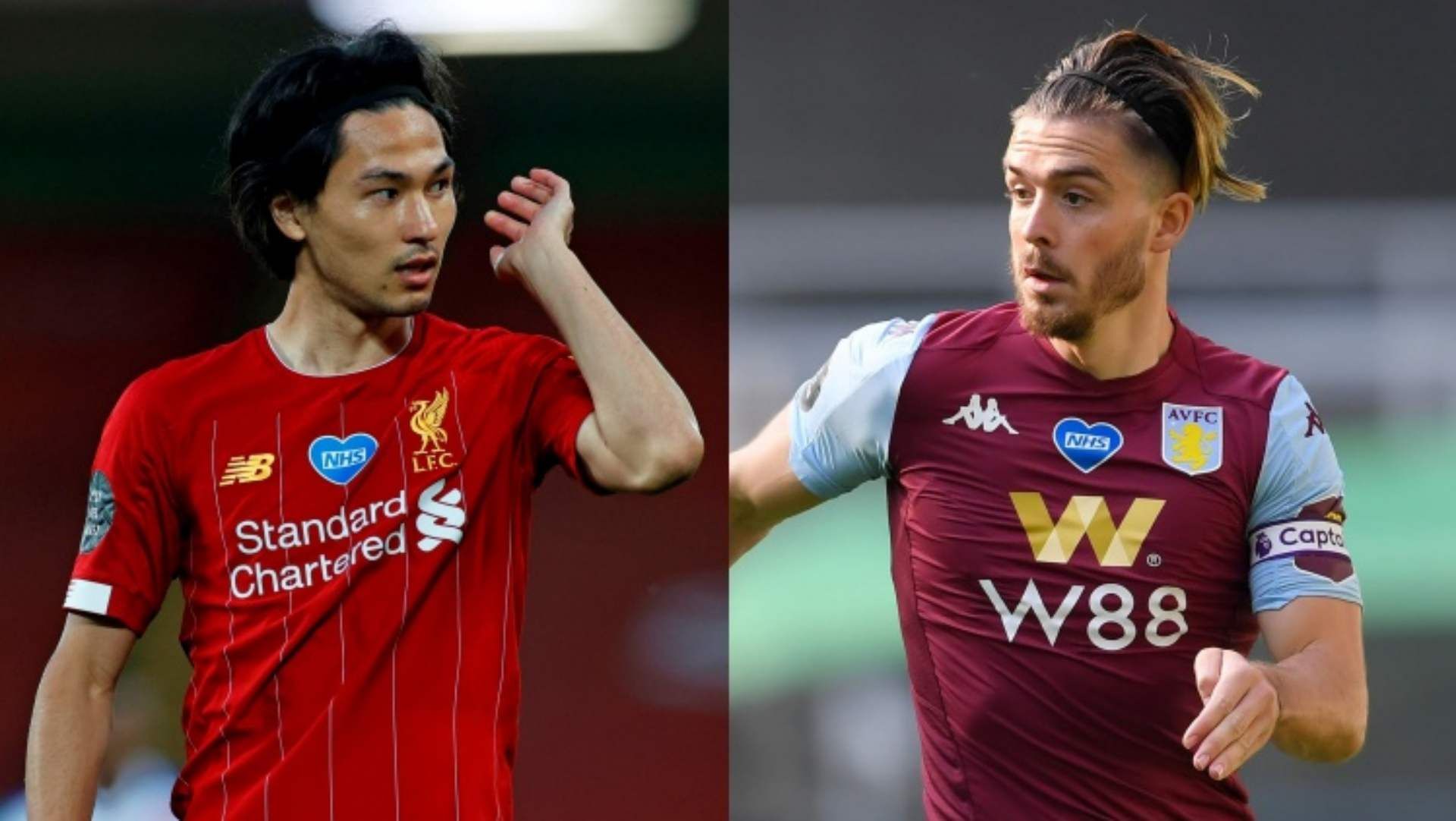 Takumi Minamino Liverpool Jack Grealish Aston Villa 2019-20