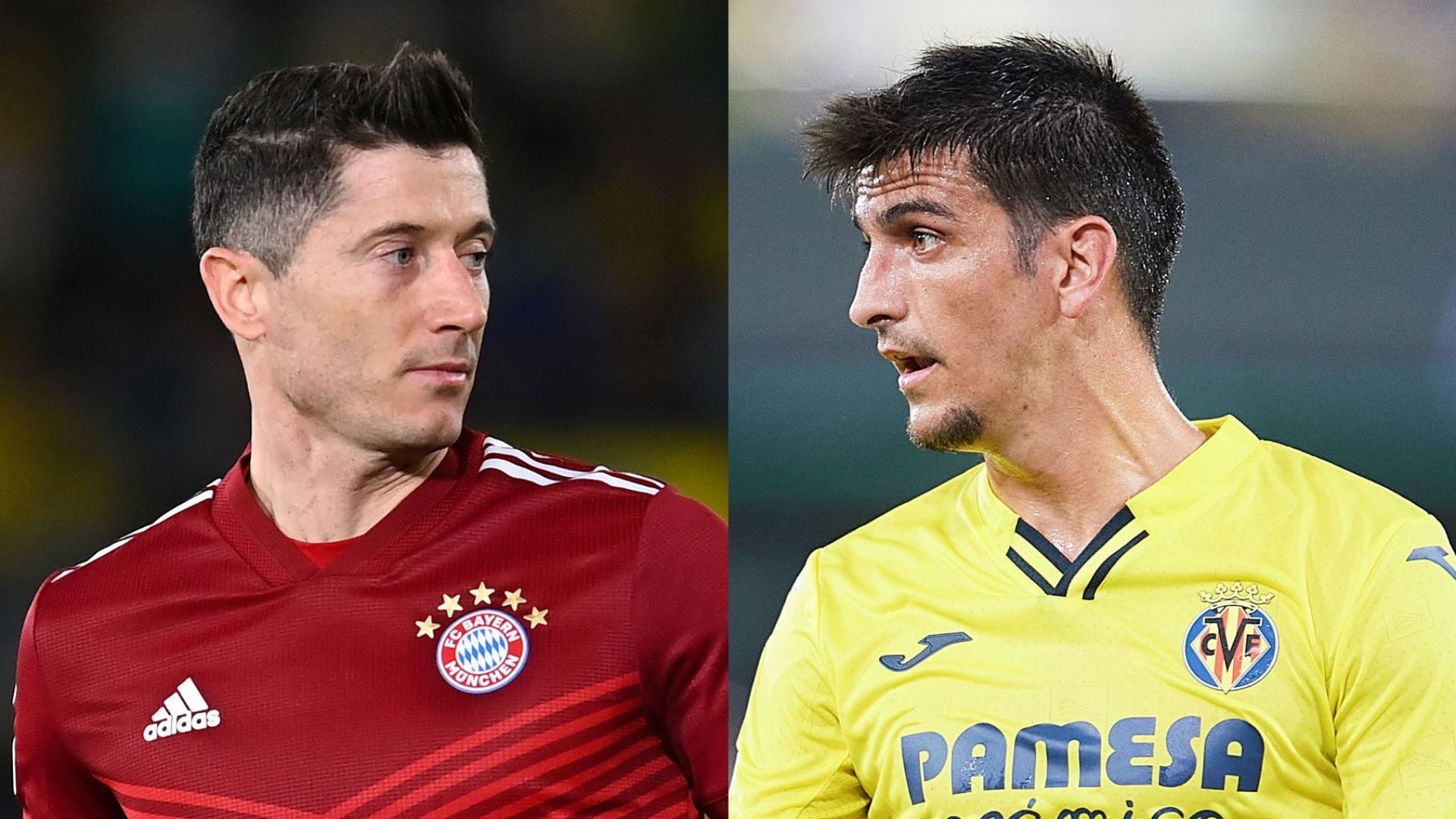 Robert Lewandowski Bayern Gerard Moreno Villarreal