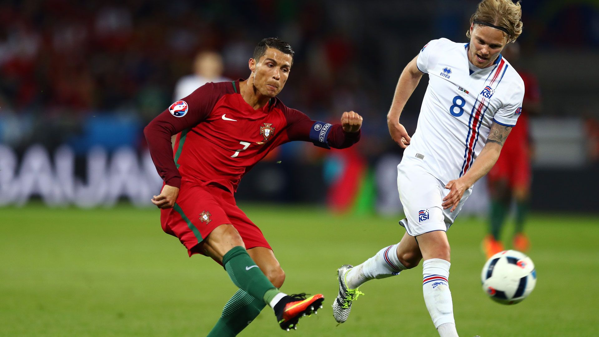 Cristiano Ronaldo Bjarnason Portugal Iceland Island EM 14062016