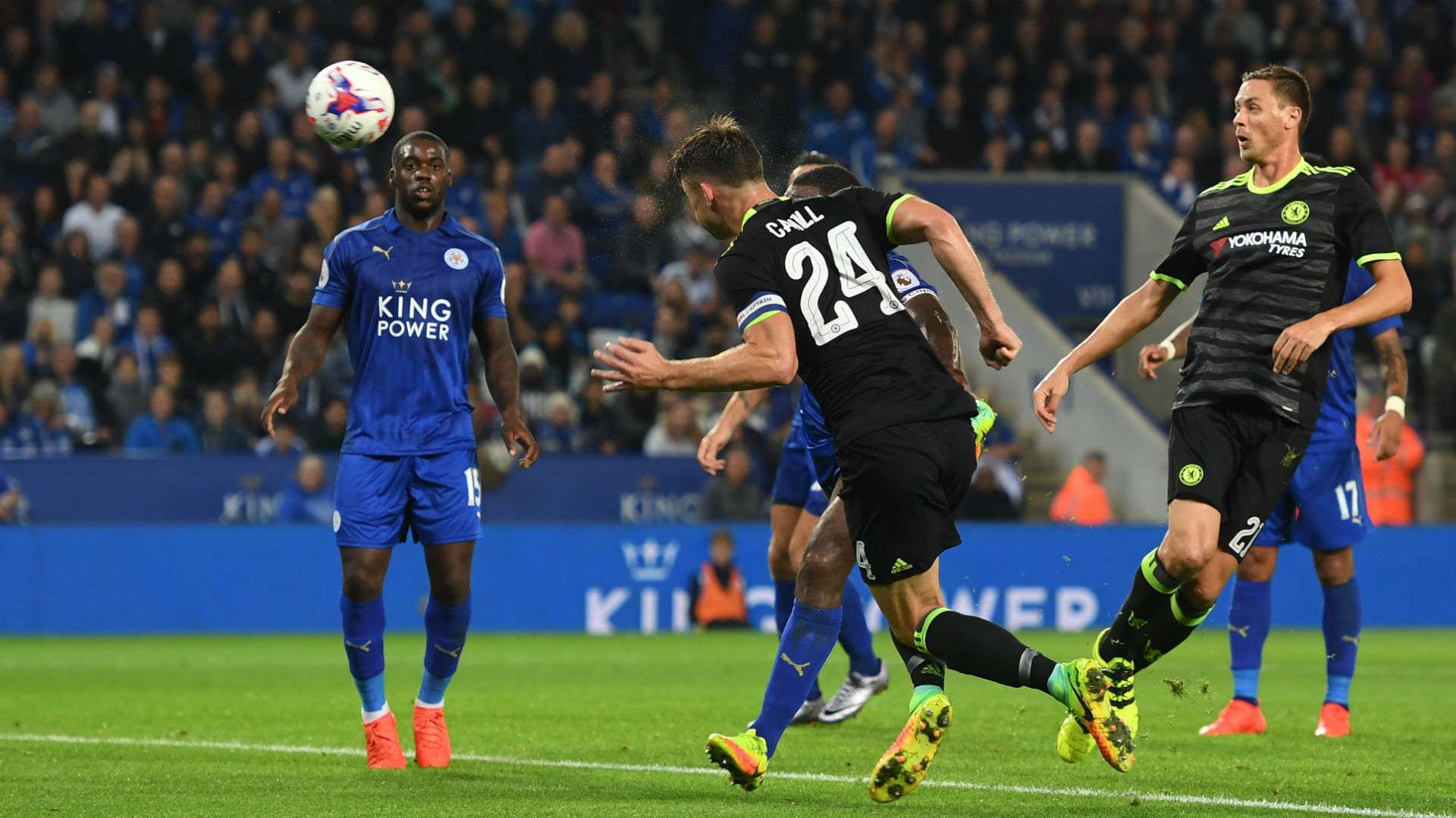 Gary Cahill EFL Cup Leicester v Chelsea 200916