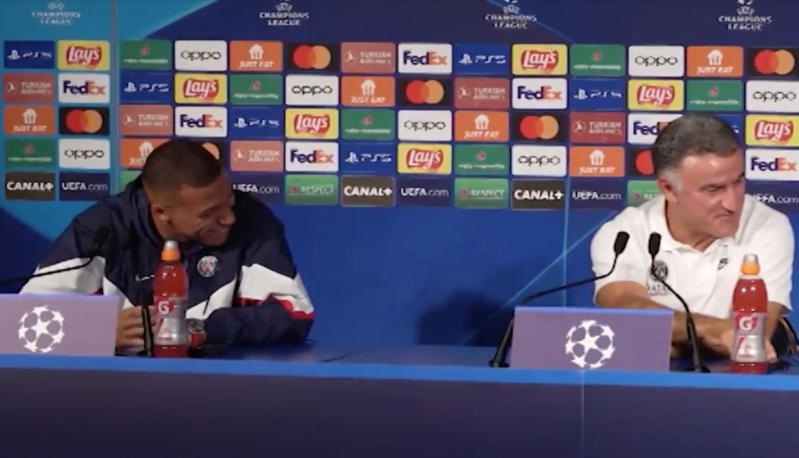 Kylian Mbappe Christophe Galtier PSG press conference 2022