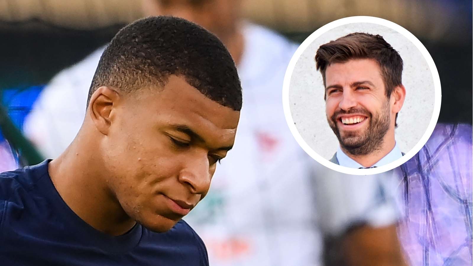 Kylian Mbappe Gerard Pique Barcelona Real Madrid PSG